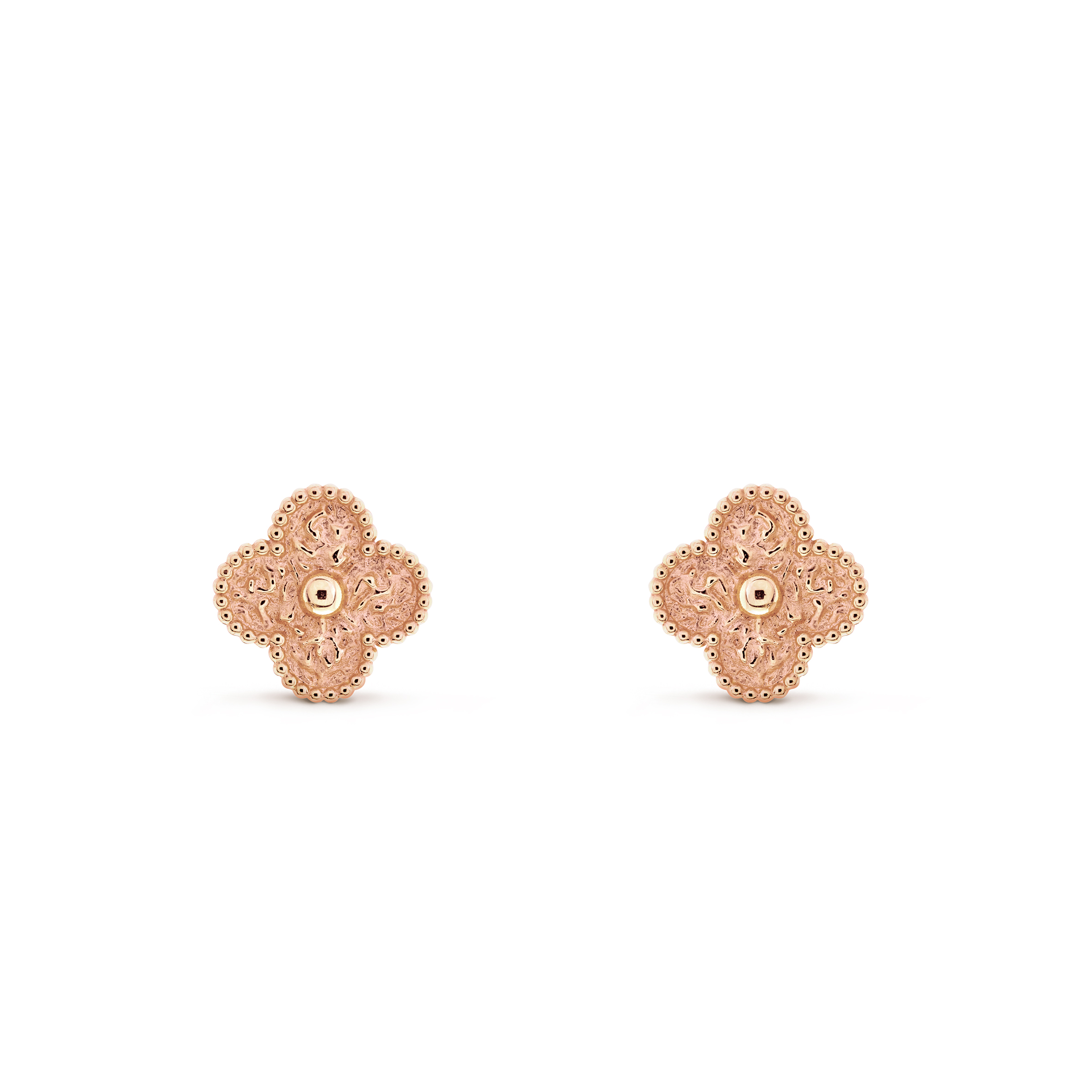 V*N CL*F arpels vintage alhambra earrings - rose gold  vcarn9t400