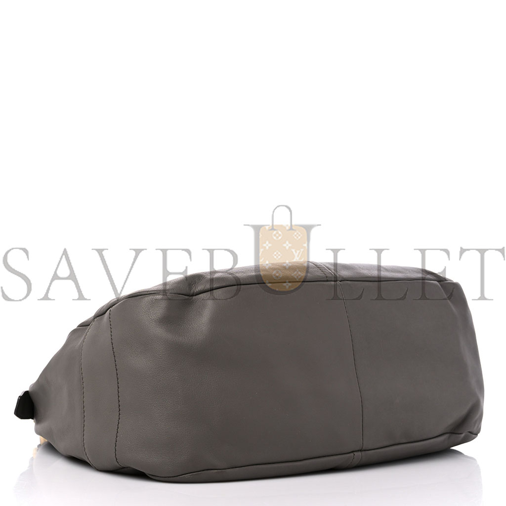 Pra*a soft calf hobo bambu grey (32*29*14cm)