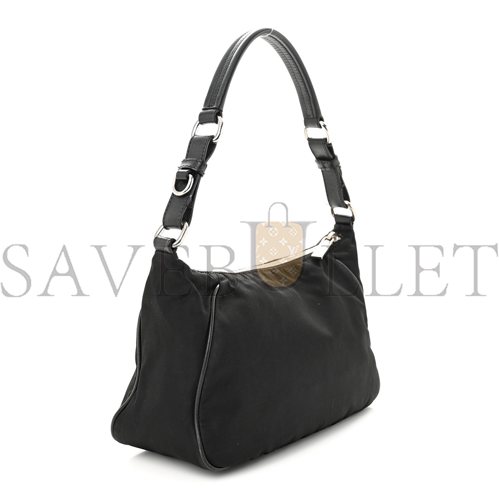 Pra*a tessuto nylon shoulder bag black (27*16*10cm)