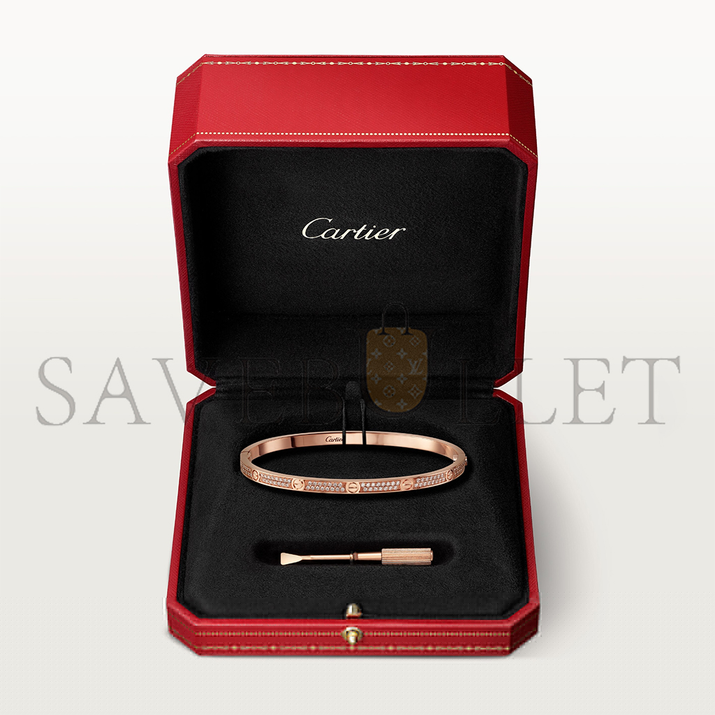 Ca*t*er  love bracelet, small model, paved n6710717