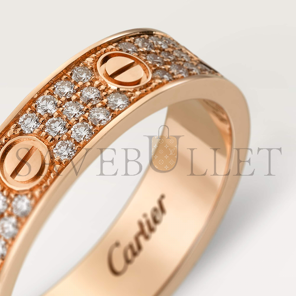 ca*t*er  love wedding band, Di*m*nd-paved b4085800