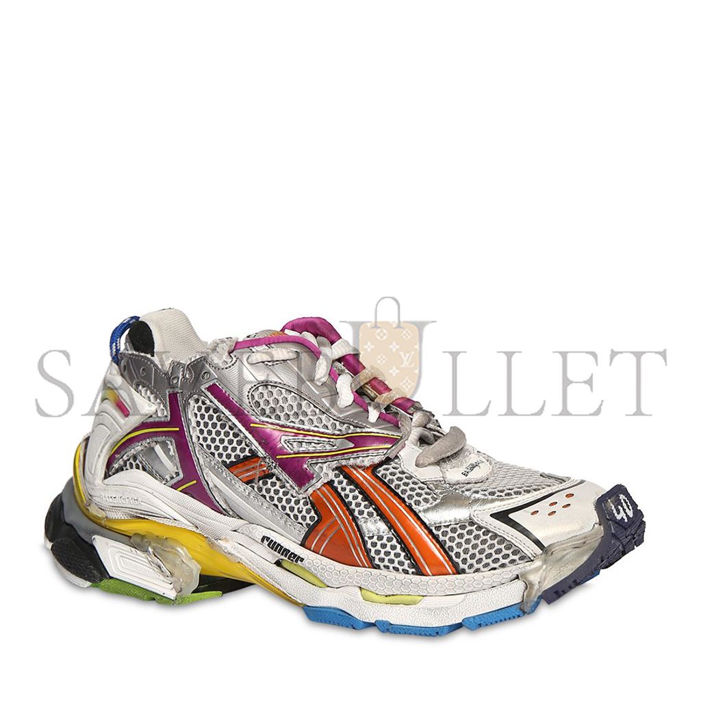Ba*len*cia*ga runner mesh & nylon sneakers 677403w3rb68123