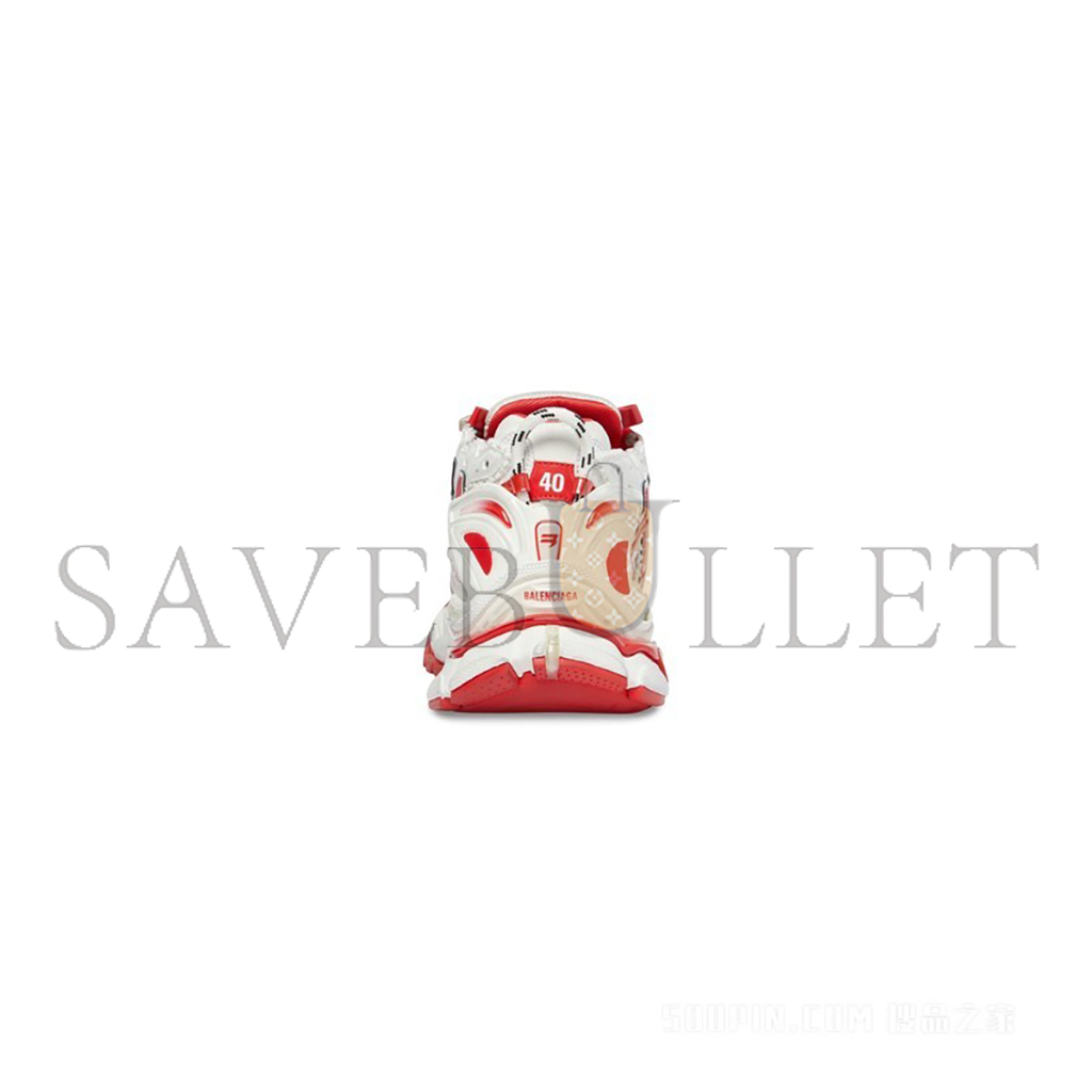 Ba*len*cia*ga runner sneaker white red 677403w3rb29060