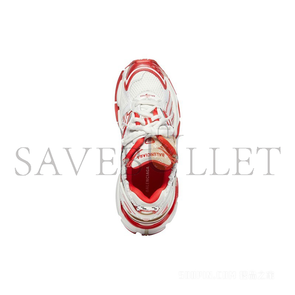 Ba*len*cia*ga runner sneaker white red 677403w3rb29060