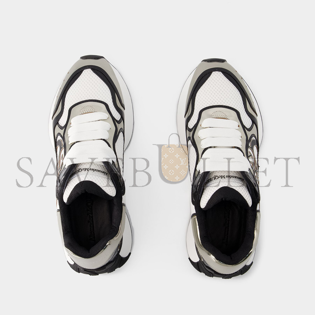 Ale*d*r m*q*en seal logo low top sneakers 750328w4wn18839