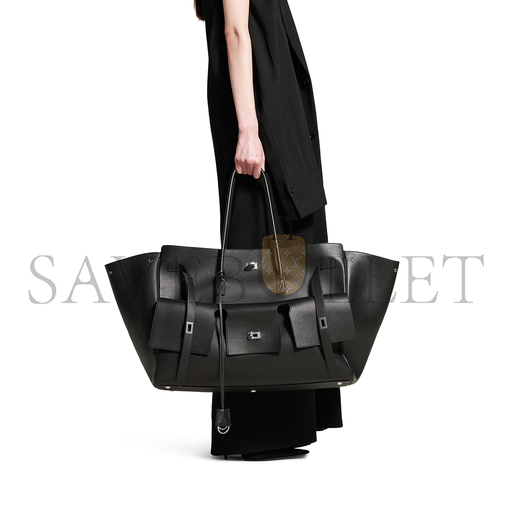 Ba*len*cia*ga bel air xl carry all bag in black 8054802abaw1000 (61.9*51.8*23.8cm)