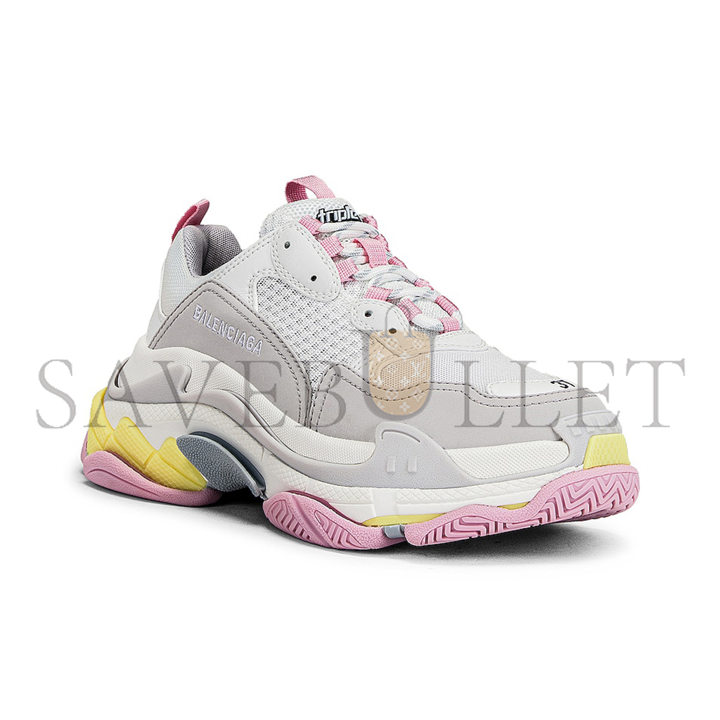 Ba*len*cia*gatriple s faux leather and mesh sneakers 524039w2fw47541