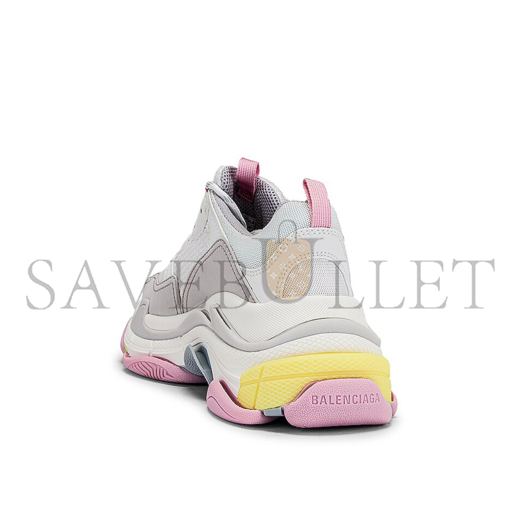 Ba*len*cia*gatriple s faux leather and mesh sneakers 524039w2fw47541