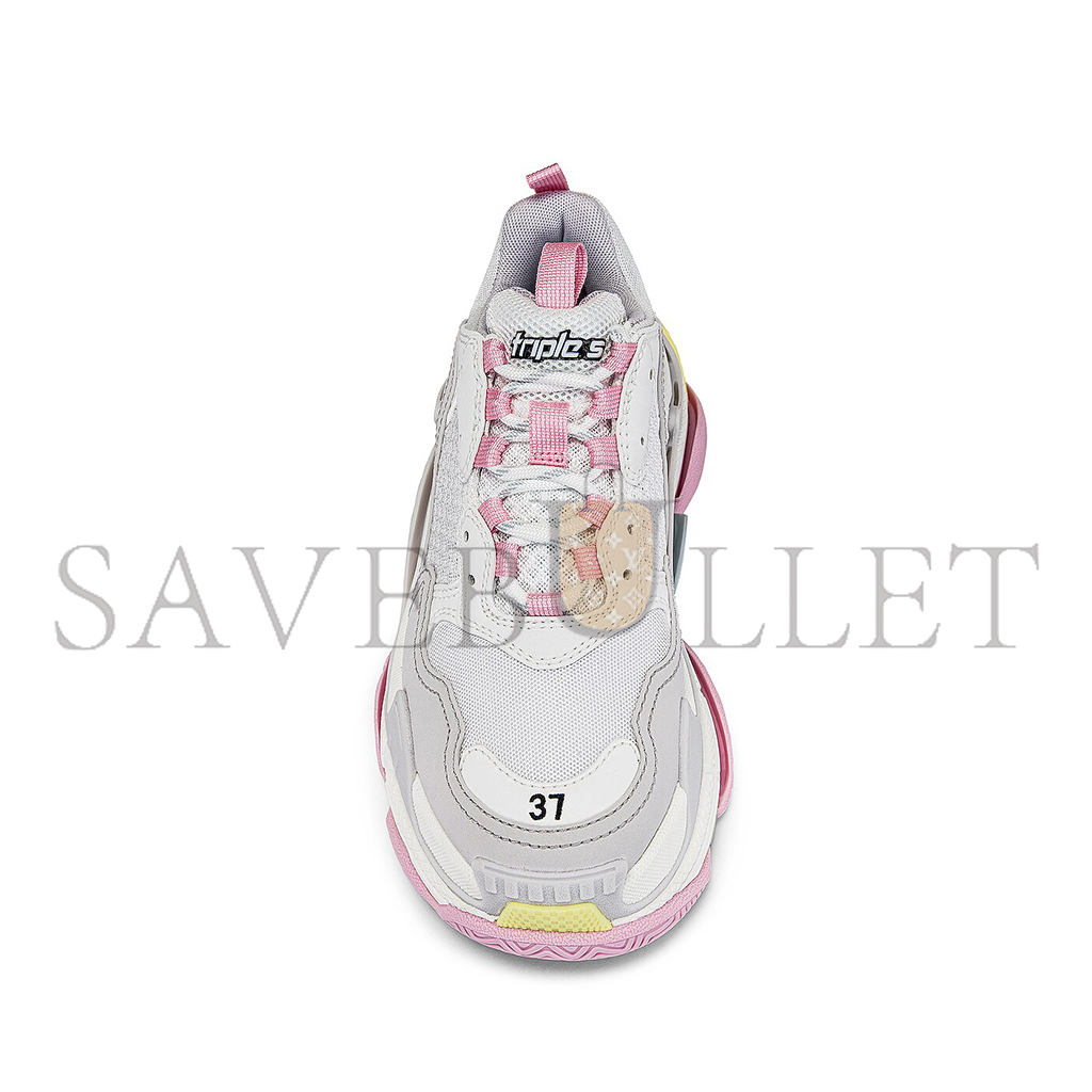 Ba*len*cia*gatriple s faux leather and mesh sneakers 524039w2fw47541