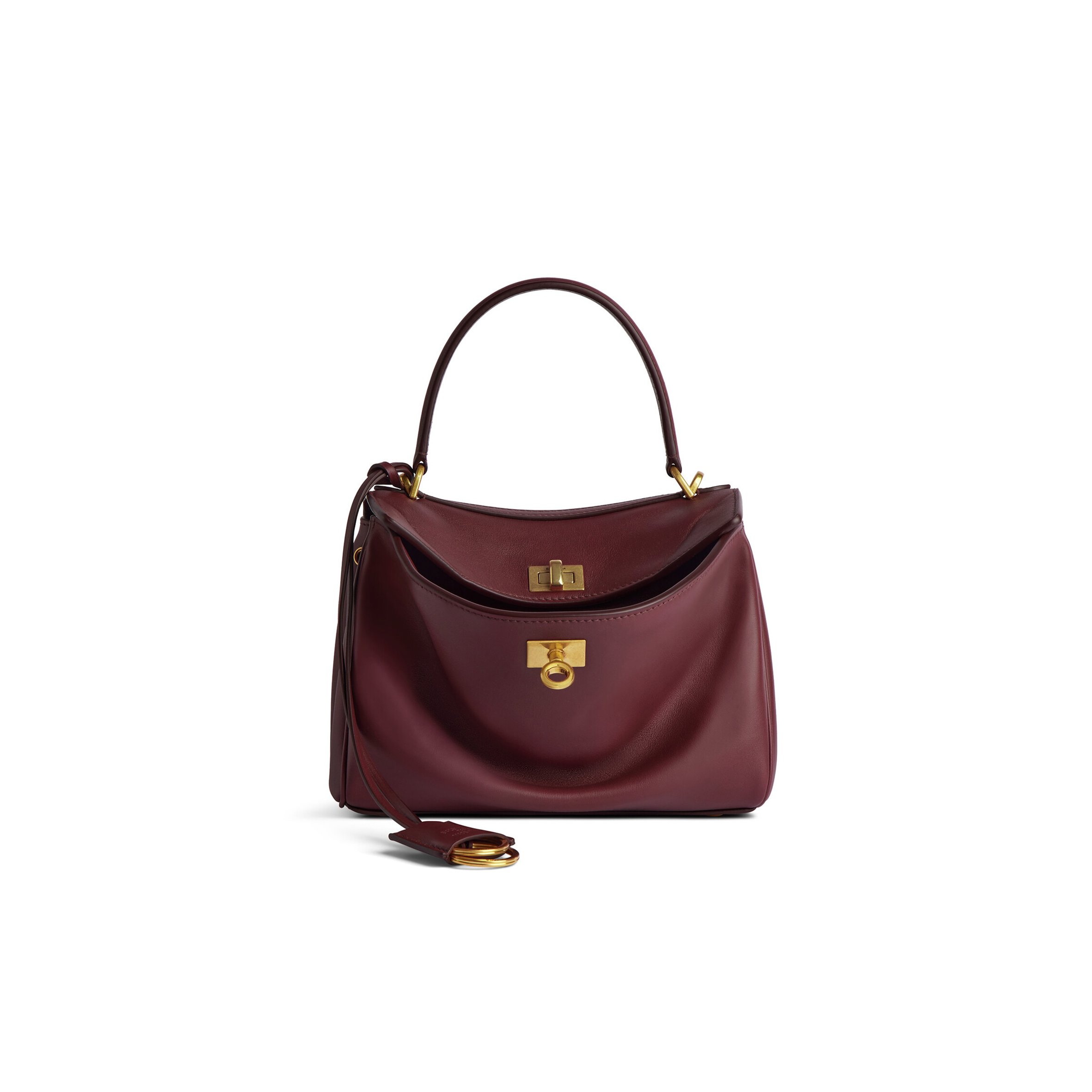 Ba*len*cia*ga women''s rodeo mini handbag in dark burgundy 7954562aa4v6034 (22.8*9.9*8.3cm)