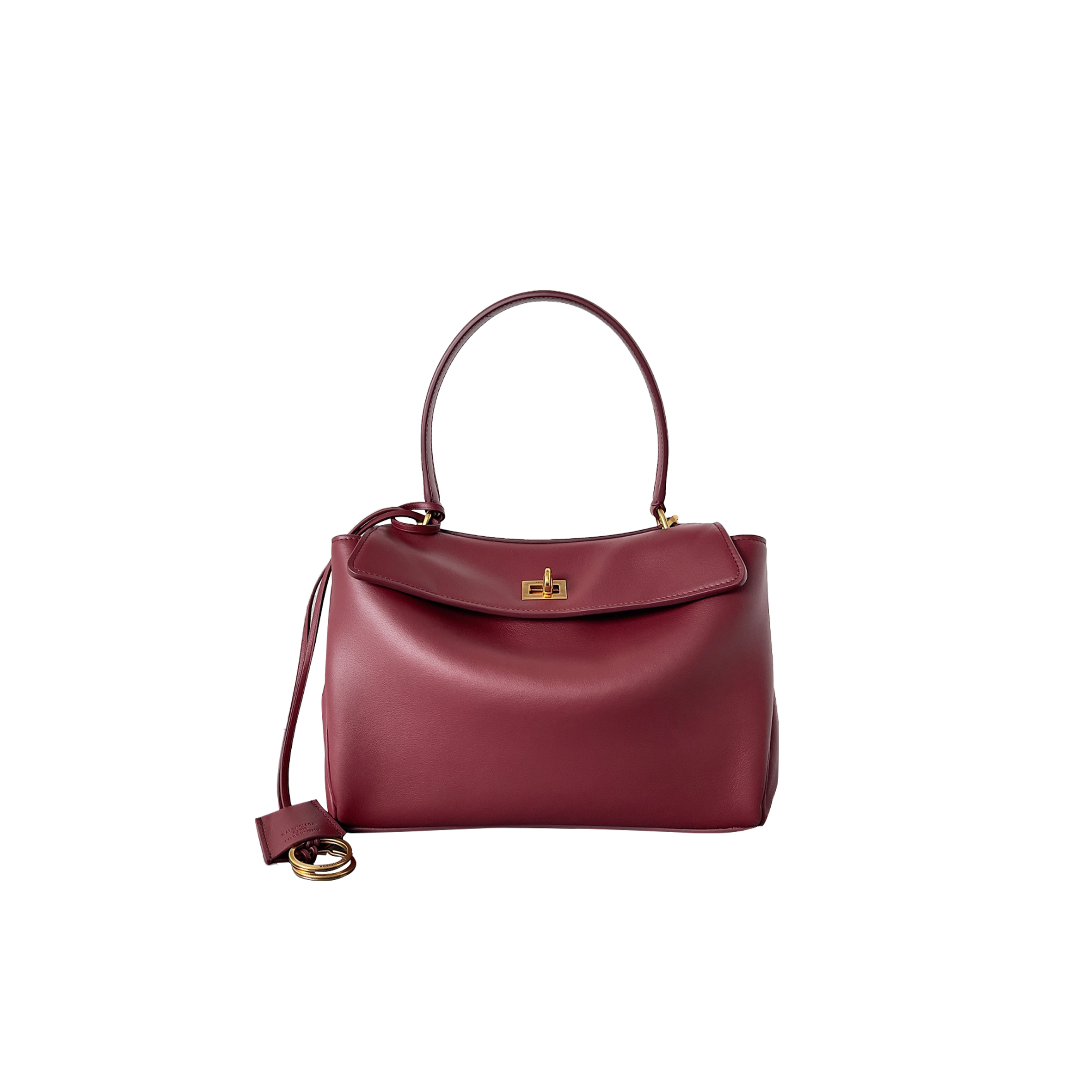 Ba*len*cia*ga women''s rodeo small handbag in dark burgundy 7954562aa4v6035 (28.9*20*9.9cm)