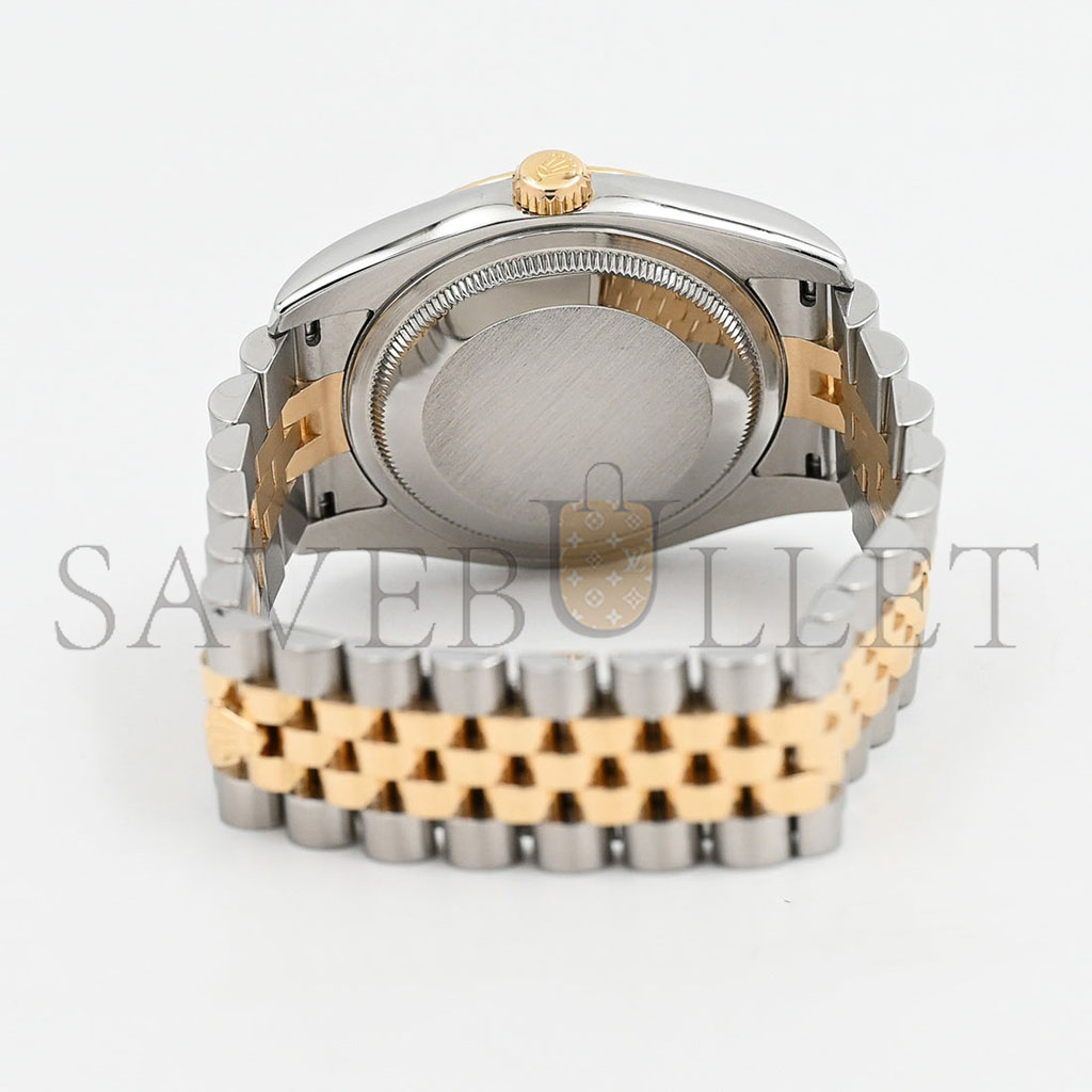 R*l*x datejust 36 oyster, 36 mm, oystersteel and yellow gold watch 126233