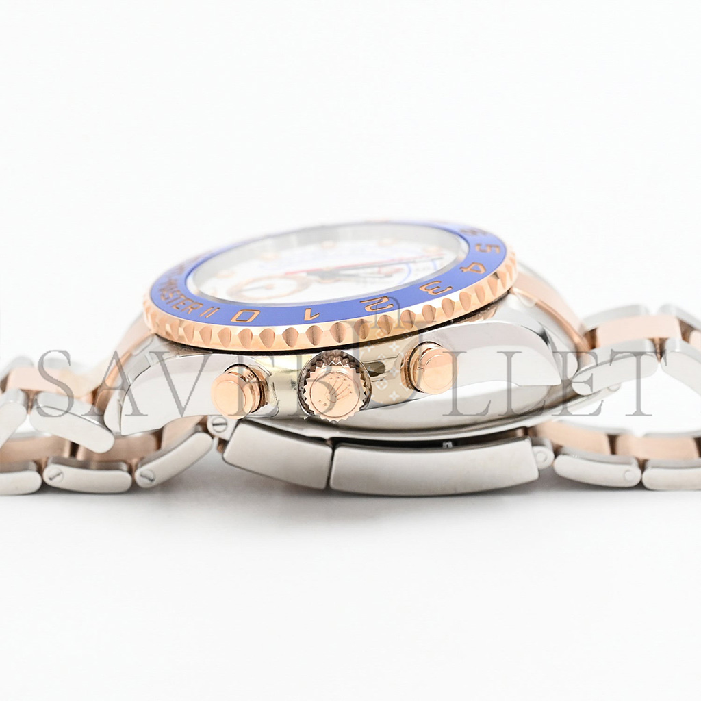 R*l*x yacht-master ii 44mm severose gold blue ceramic bezel watch 116681