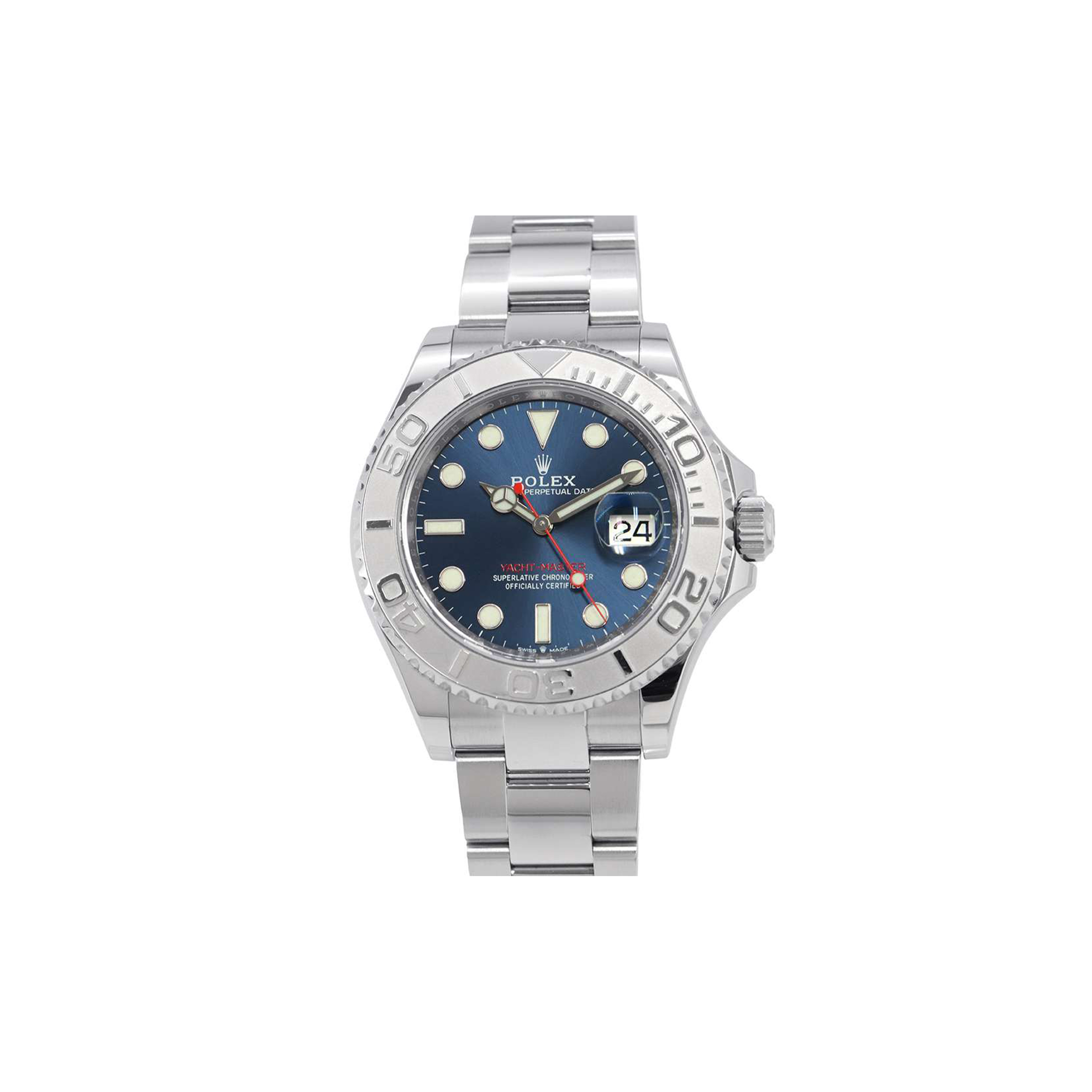 R*l*x yacht-master 40mm bright blue dial watch 126622