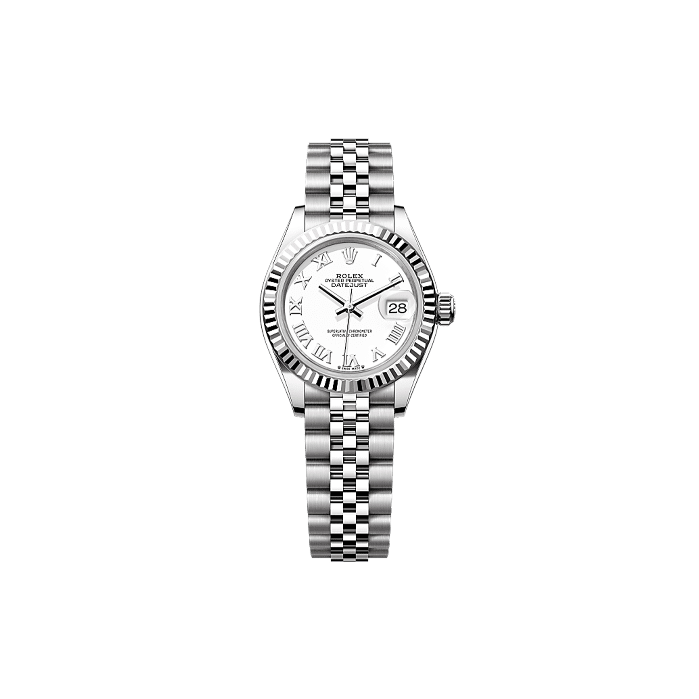 R*l*x lady-datejust 28 mm, oystersteel and white gold watch 279174