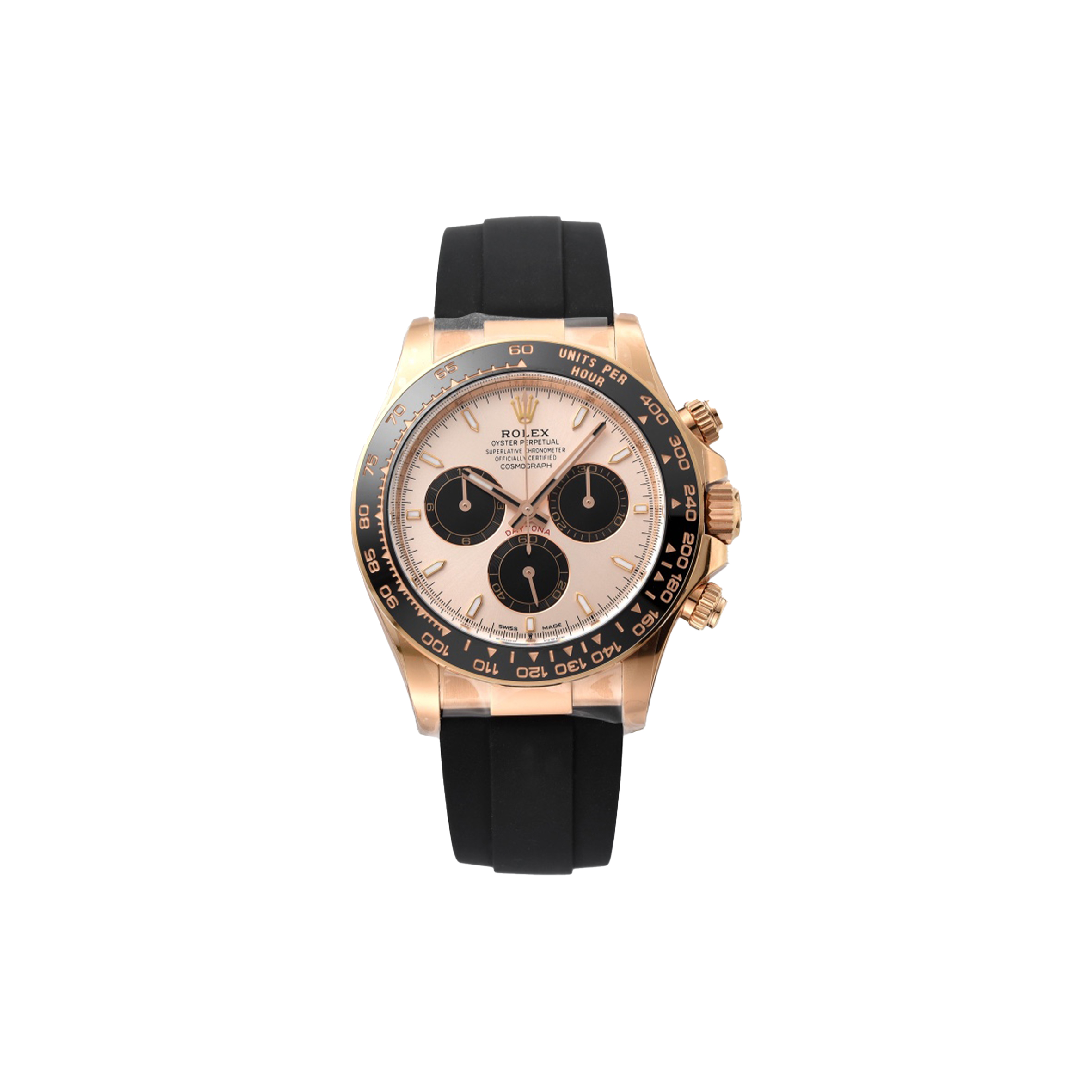 R*l*x cosmograph daytona oyster, 40 mm, everose gold watch 126515ln
