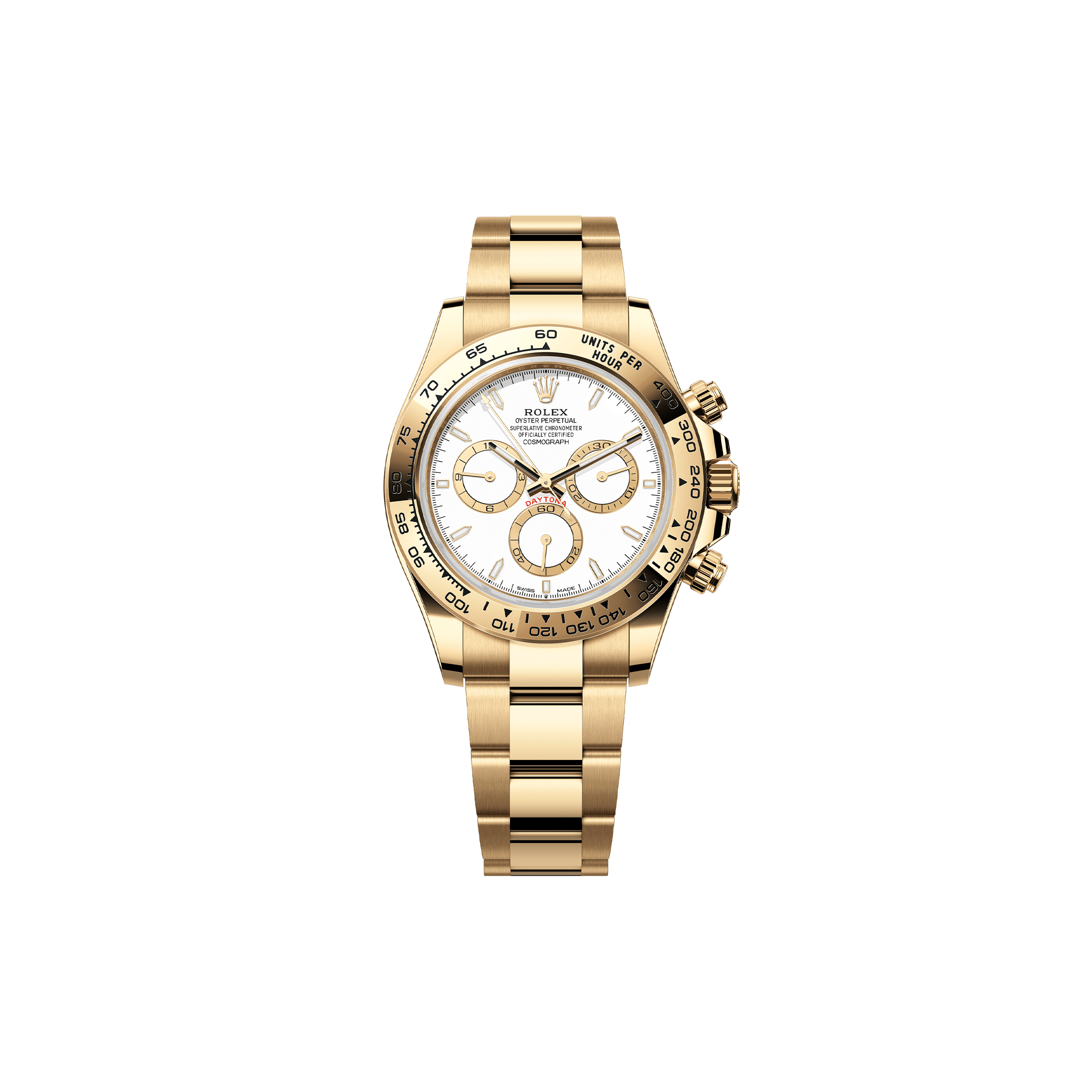 R*l*x cosmograph daytona oyster, 40 mm, yellow gold watch 126508