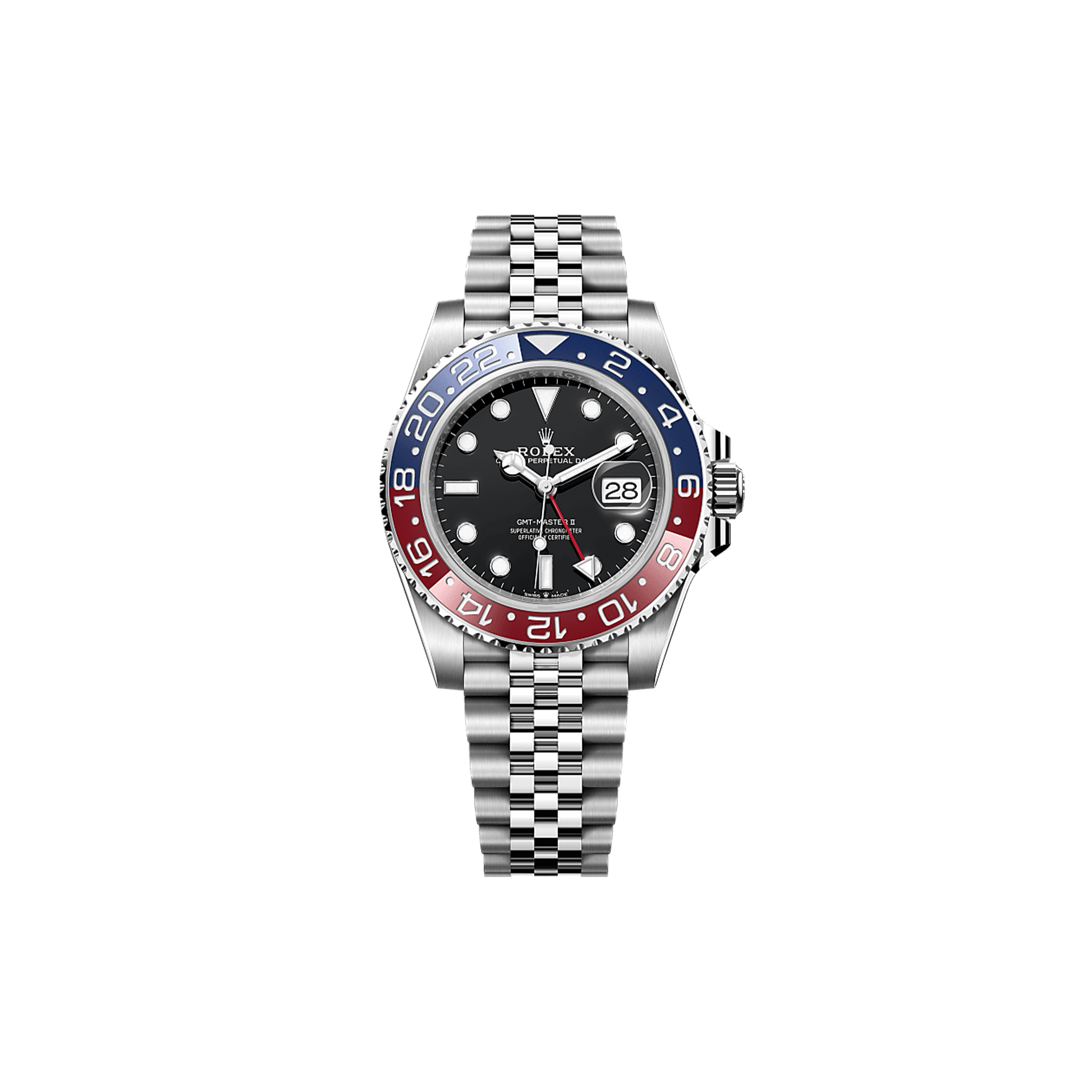 R*l*x gmt-master ii oyster, 40 mm, oystersteel watch 126710blro