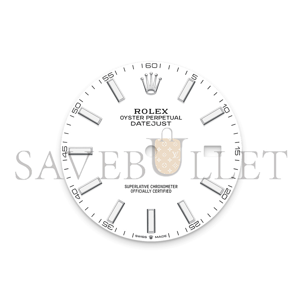 R*l*x datejust 41 oyster, 41 mm, oystersteel and white gold watch 126334-0009