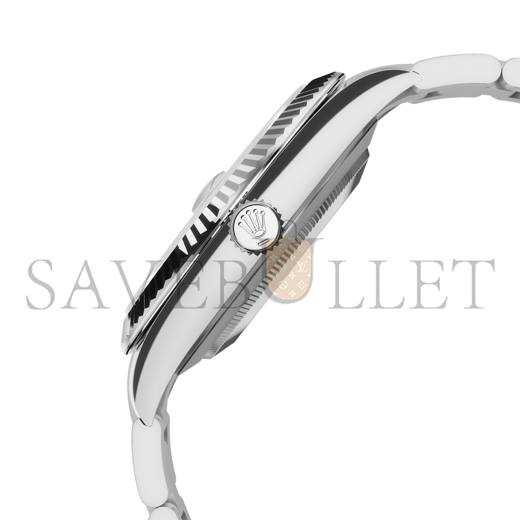 R*l*x datejust 41 oyster, 41 mm, oystersteel and white gold watch 126334-0001