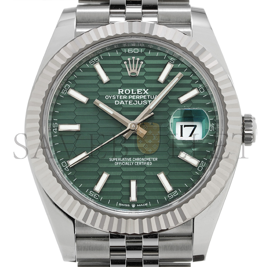 R*l*x datejust mint green 41mm watch 126334-0030