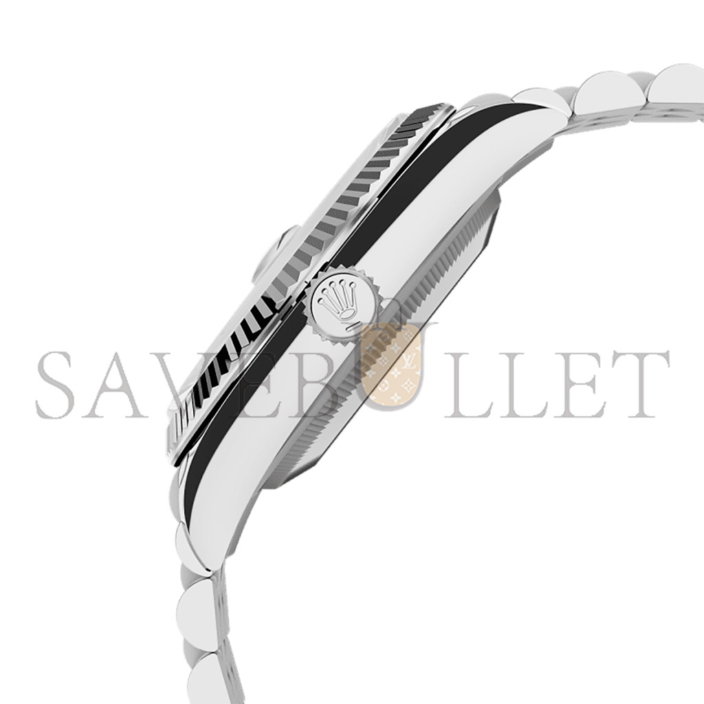 R*l*x datejust 36 oyster, 36 mm, oystersteel and white gold watch 126234-0019