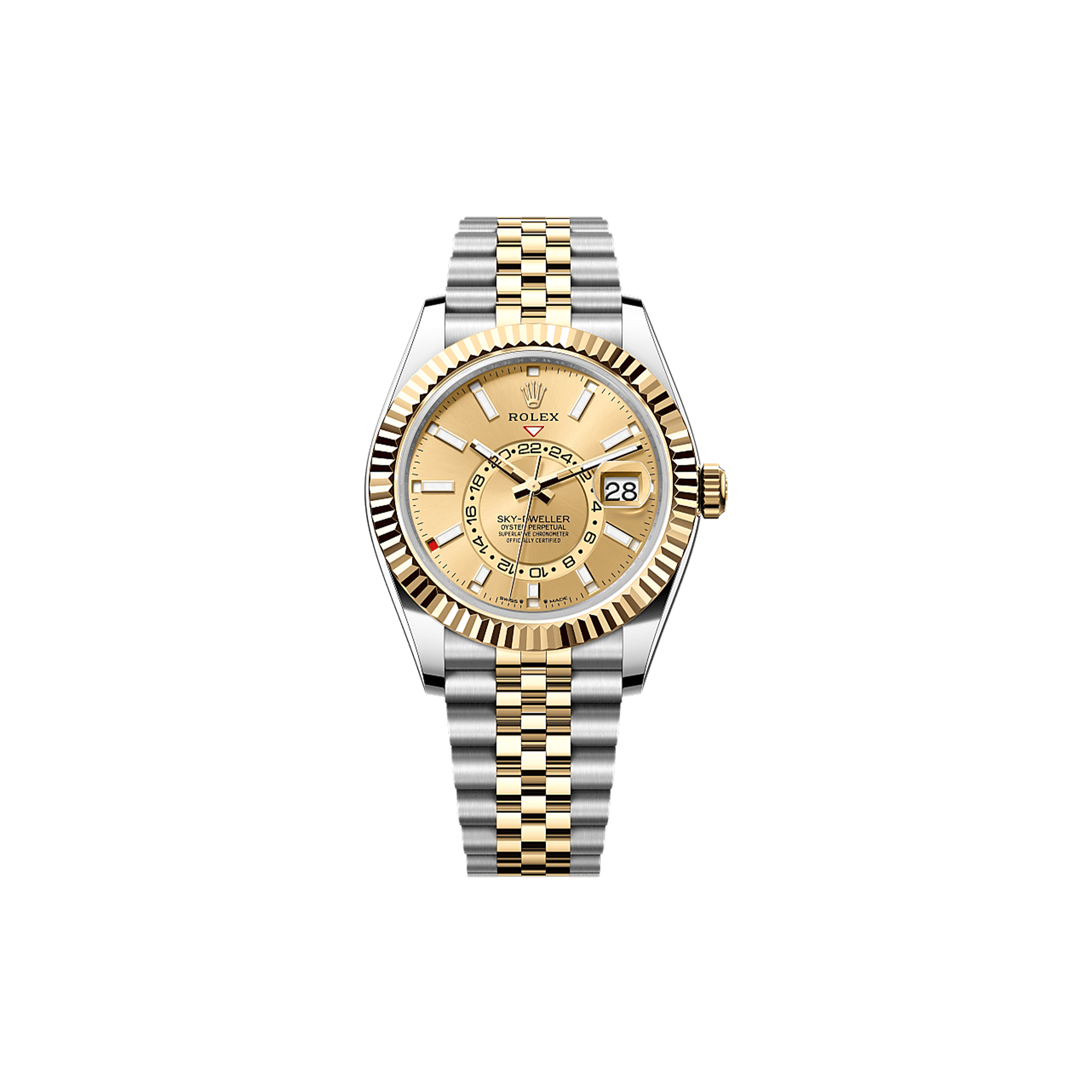 R*l*x sky-dweller oyster, 42 mm, oystersteel and yellow gold watch 336933-0002
