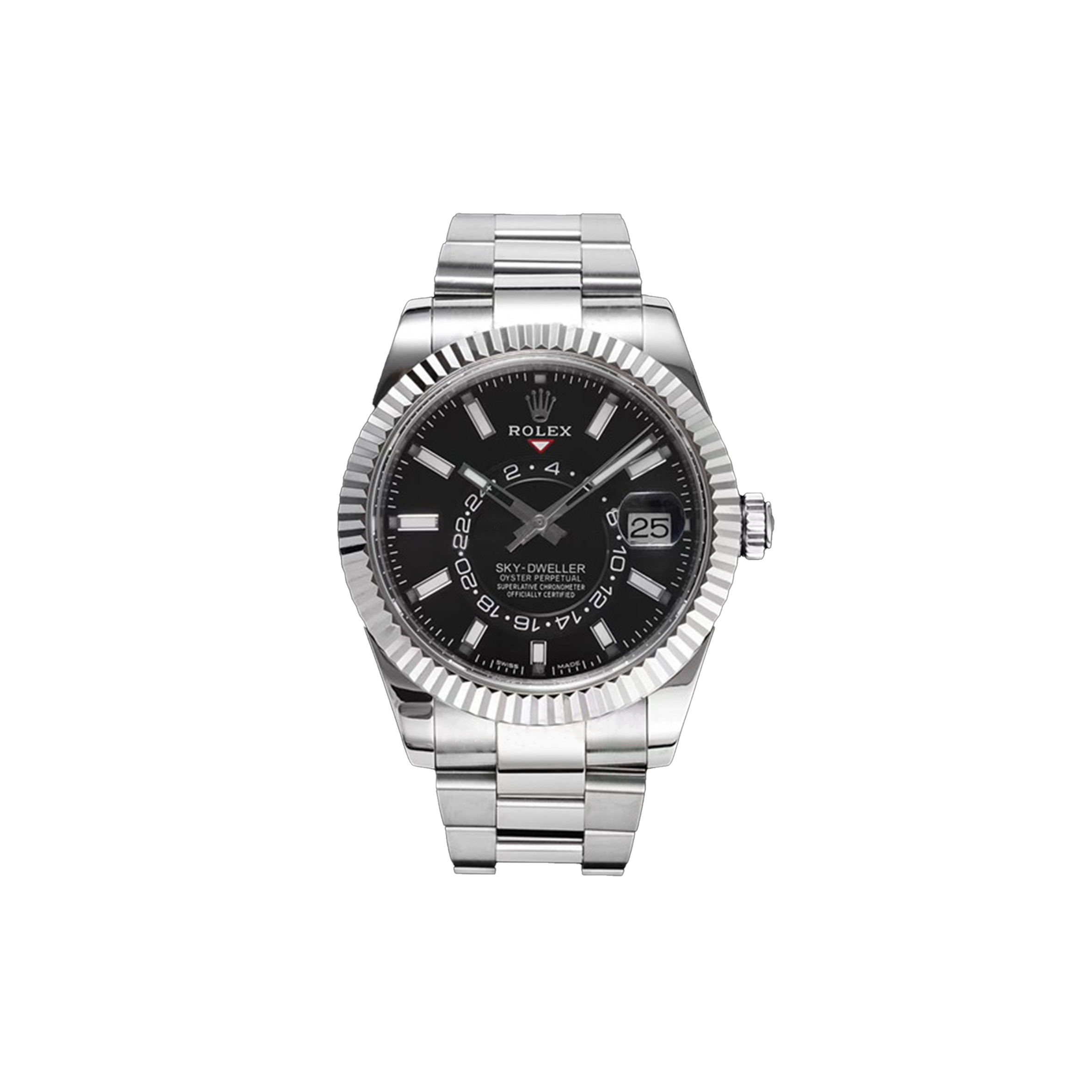 R*l*x sky-dweller series bright blue dial watch 326934-0005