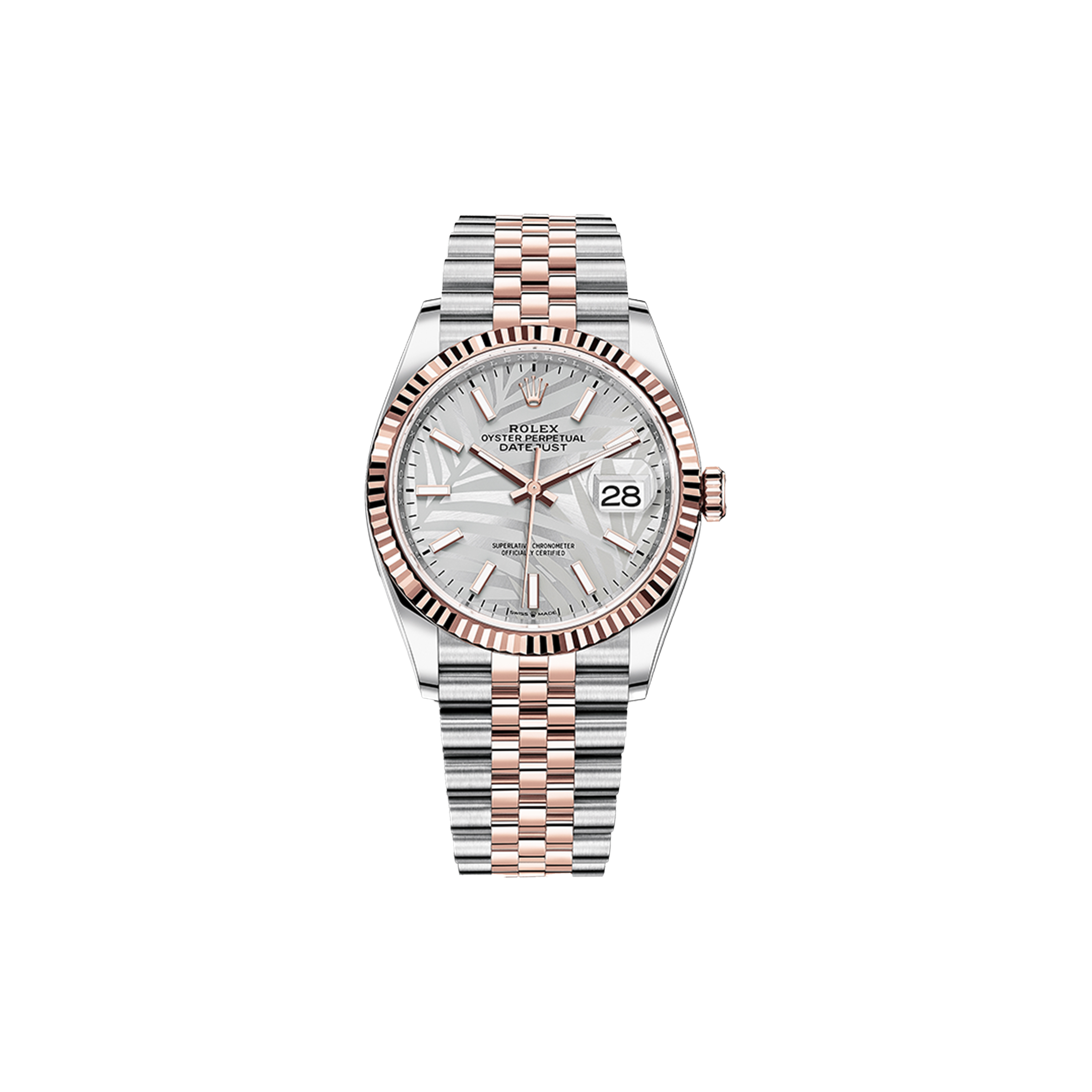 R*l*x datejust silve dial watch 126231-0031