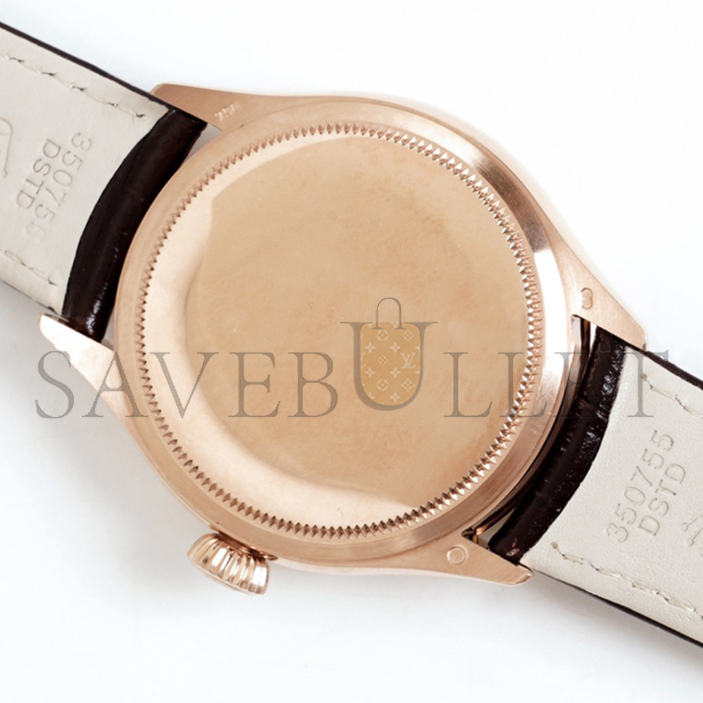 R*l*x cellini date black dial in everose gold watch 50515