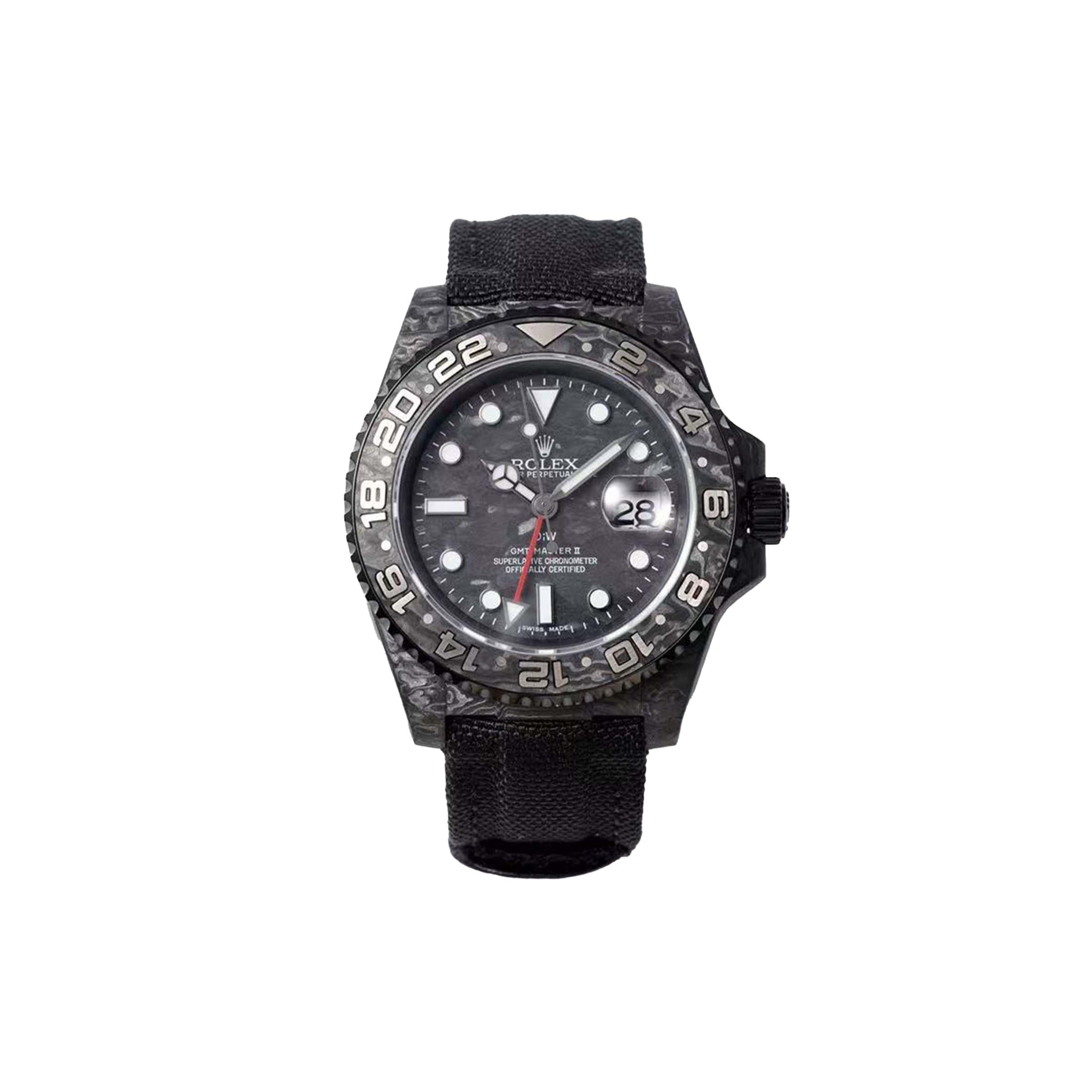 R*l*x gmt-master ii diw all black watch 116710