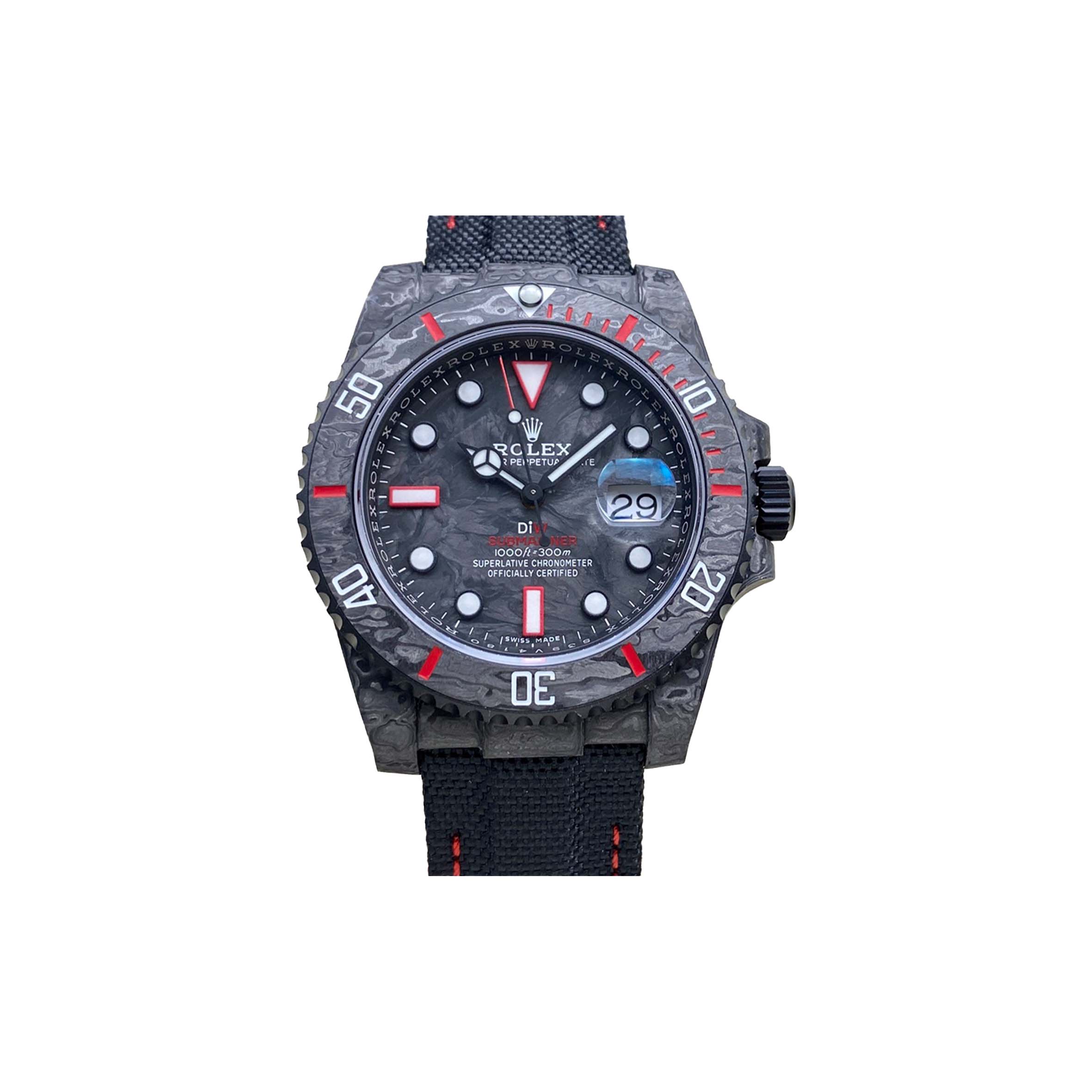 R*l*x submariner diw carbon red watch 116610