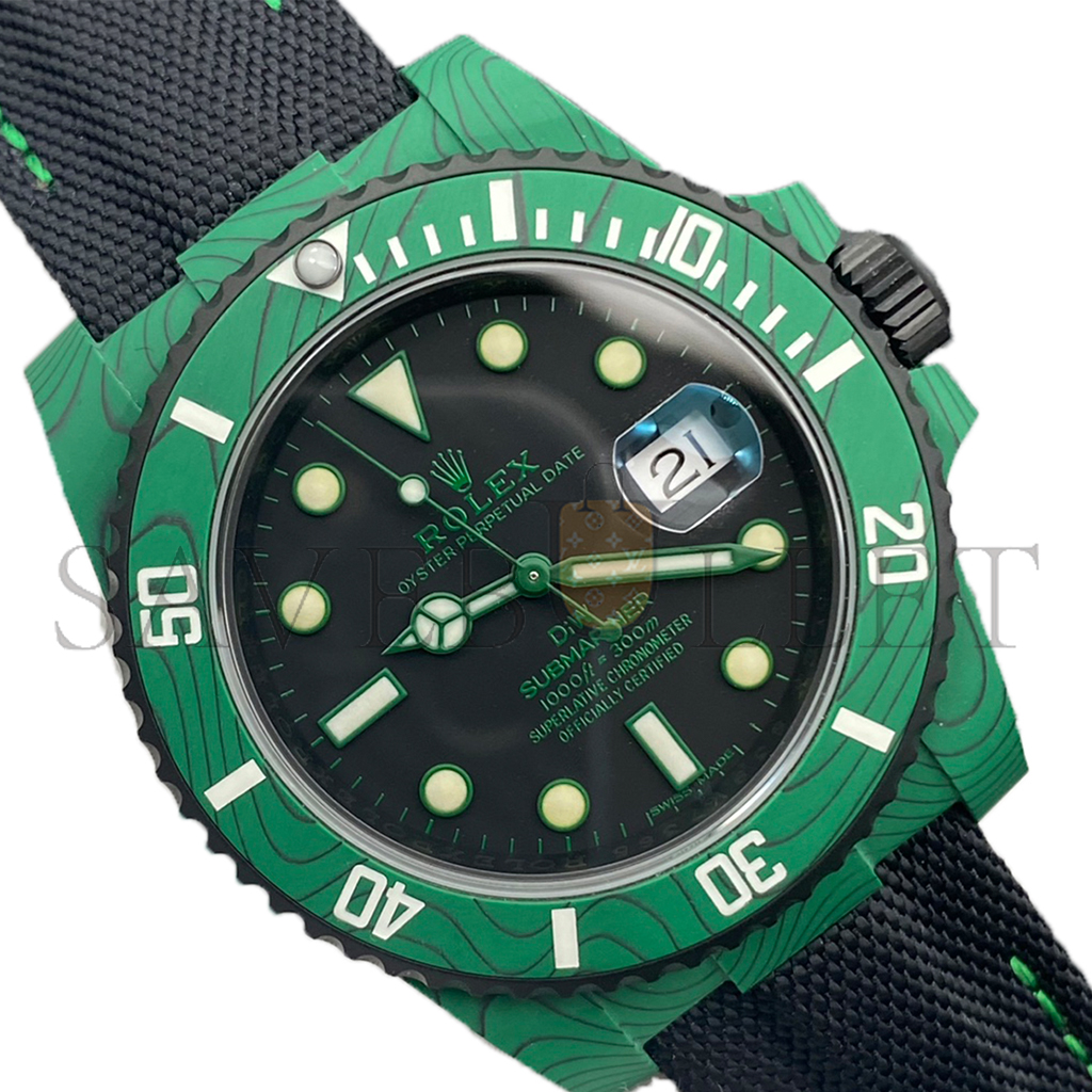 R*l*x submariner diw carbono verde watch 116610