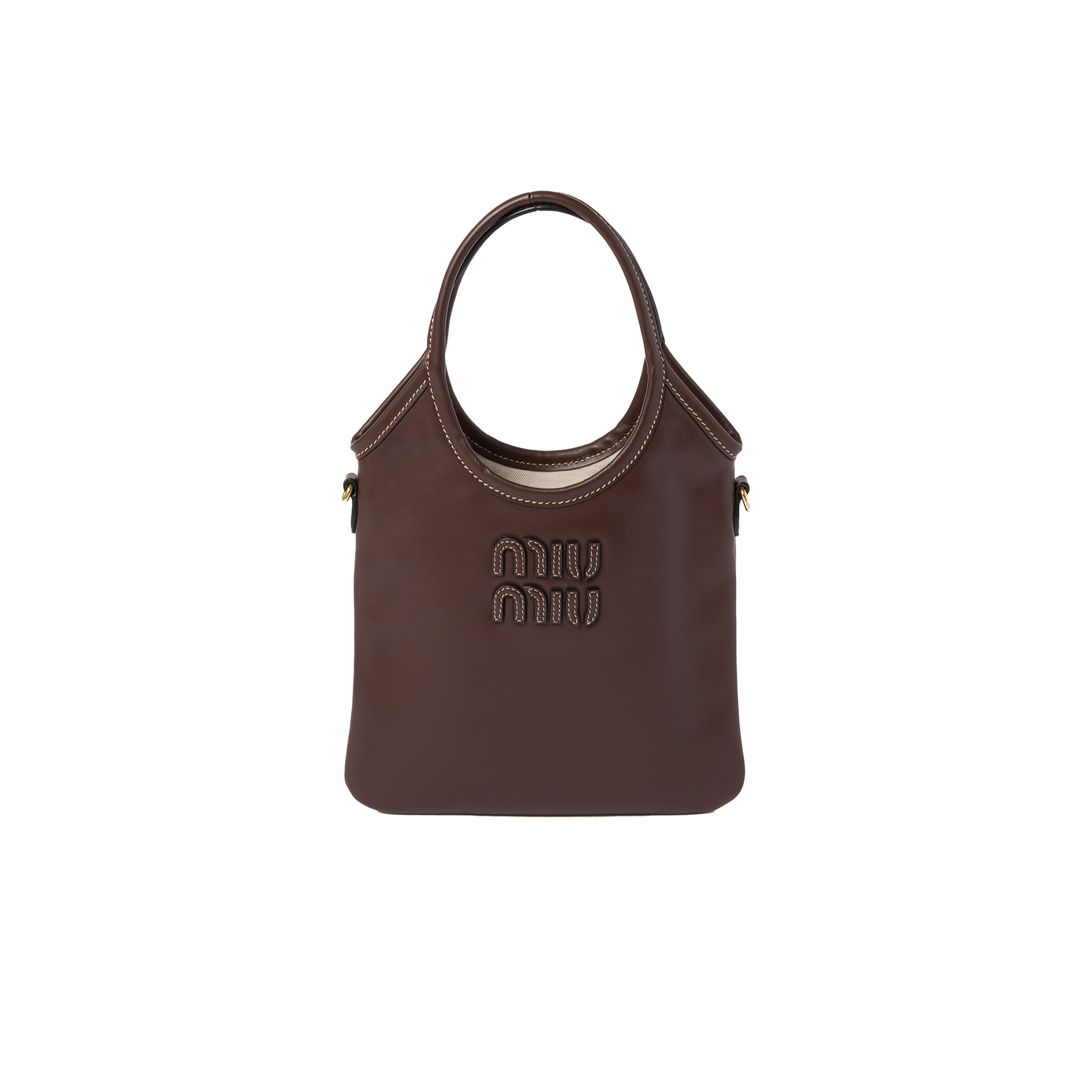 MIU MIU IVY LEATHER HANDBAG 5BG281 (24*20cm)