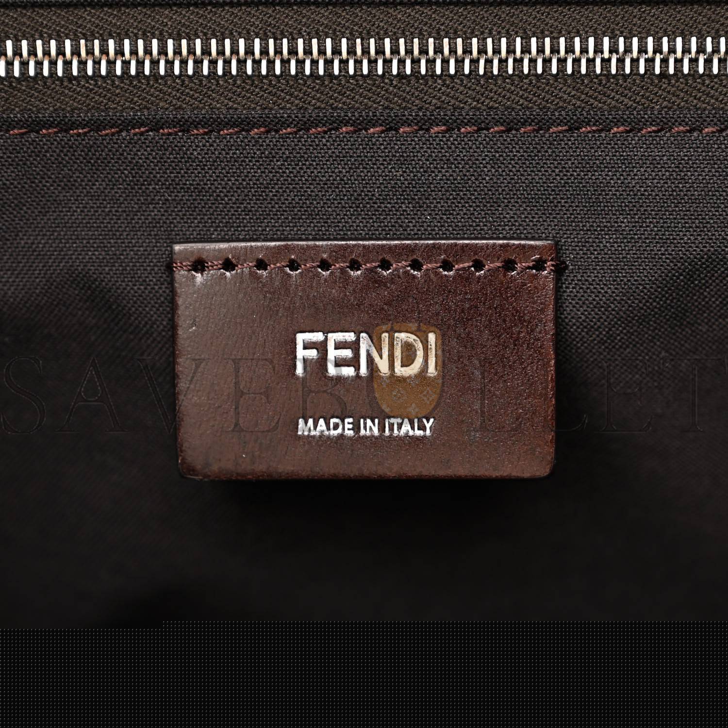 F**di recycled fabric jacquard vitello astro ff 1974 large F**di strike backpack tobacco moro ebano (46*34*15cm)