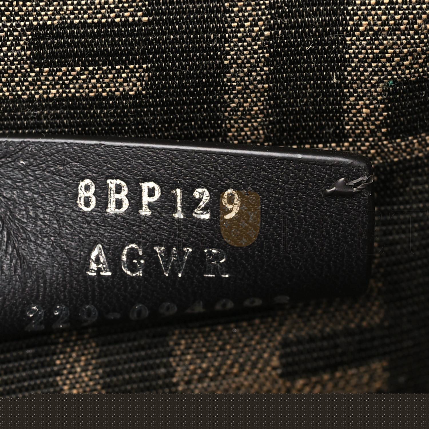 F**di shiny nappa snakeskin small F**di first anthracite asfalto (23*19*9cm)