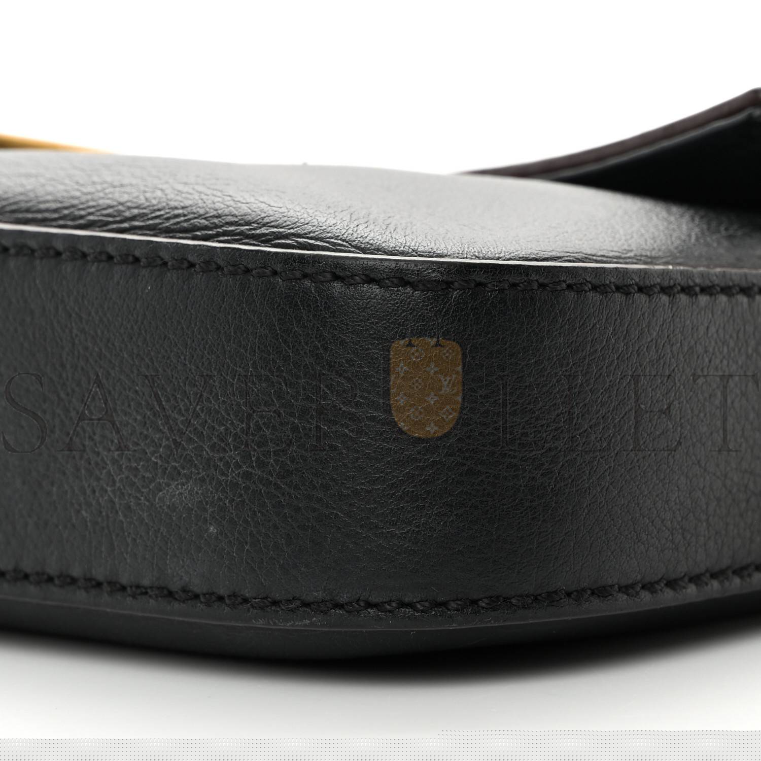 F**di vitello flamingo enamel baguette black (27*15*4cm)