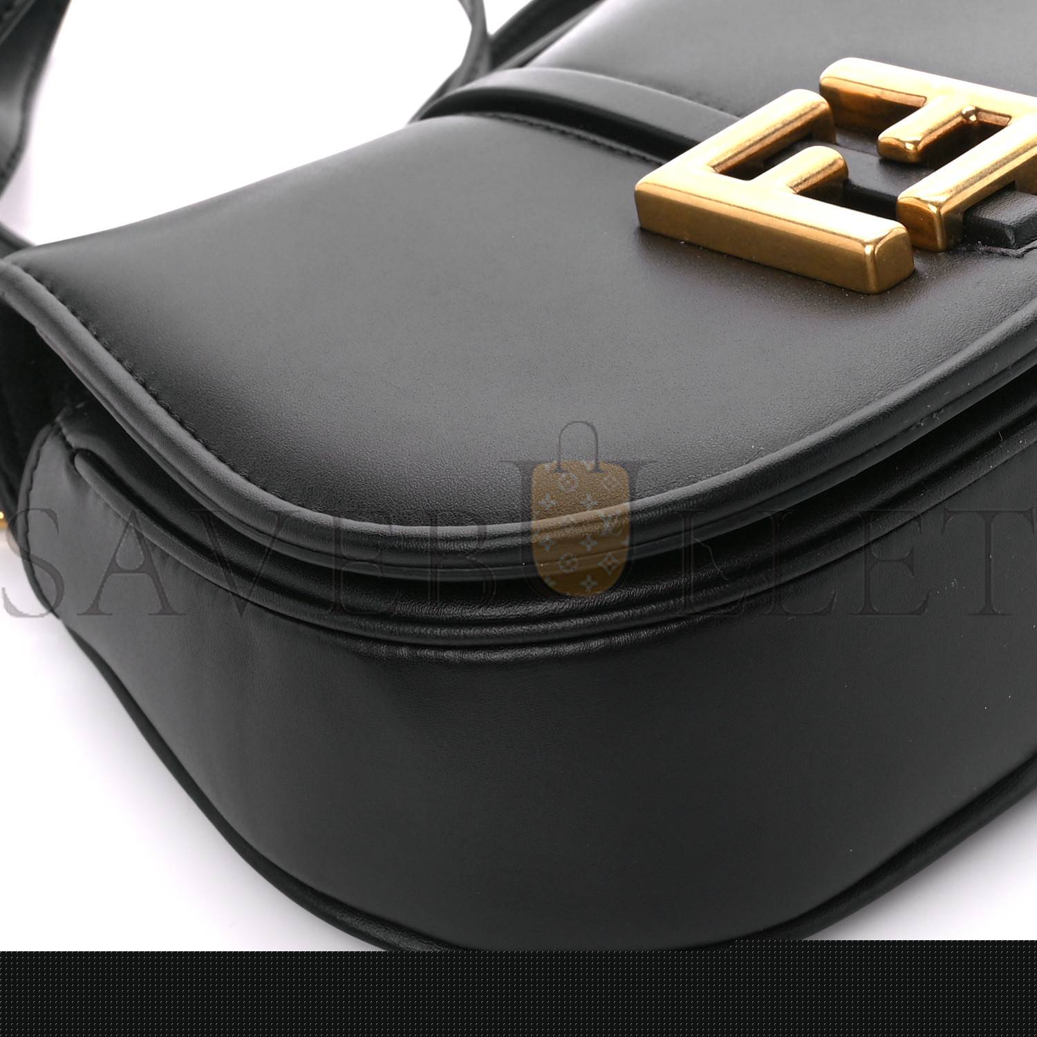 F**di vitello dolce crystal mini by the way boston bag ardesia (19*13*9cm)