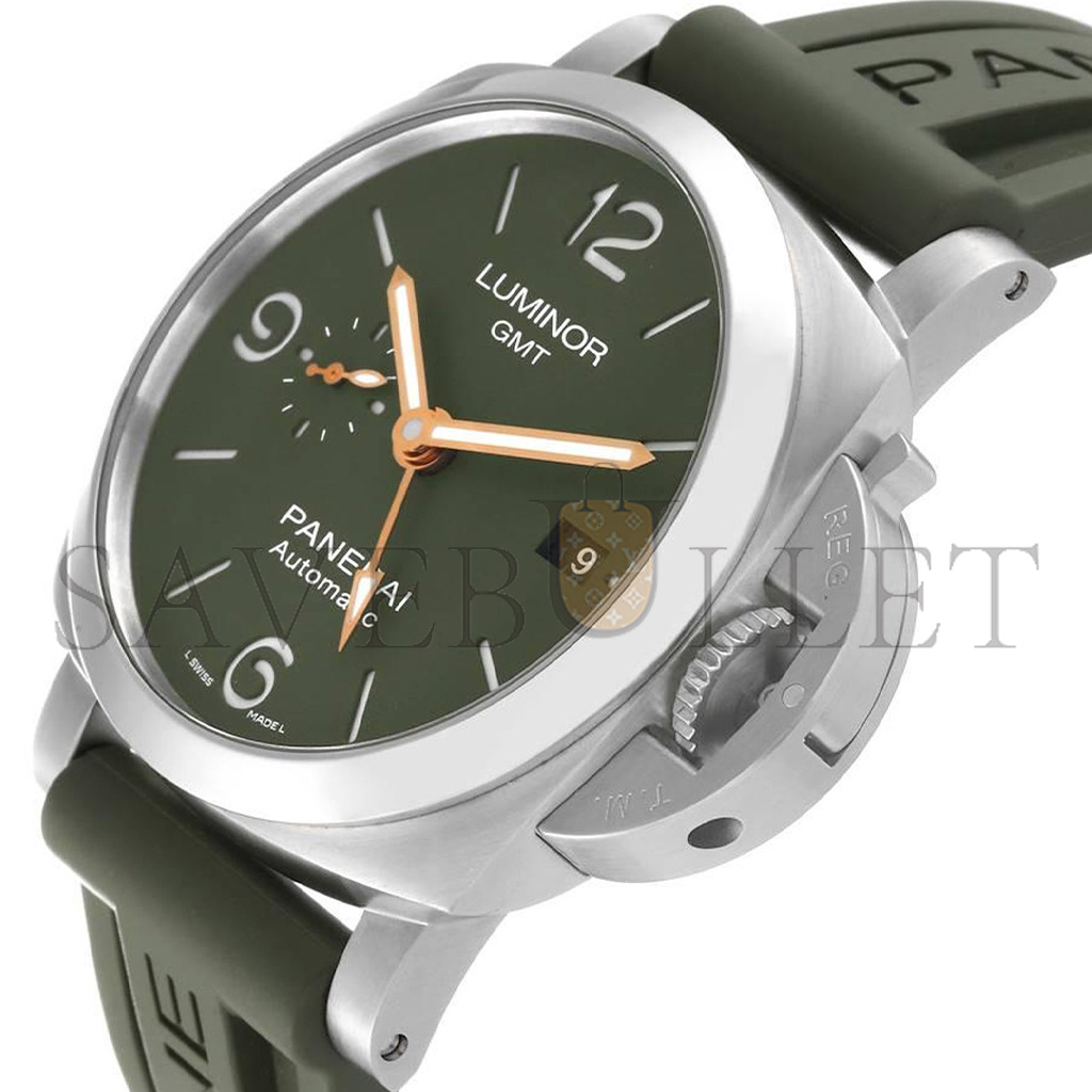 Pa*e*ai luminor 1950 gmt green dial ms dhoni edition watch pam01056