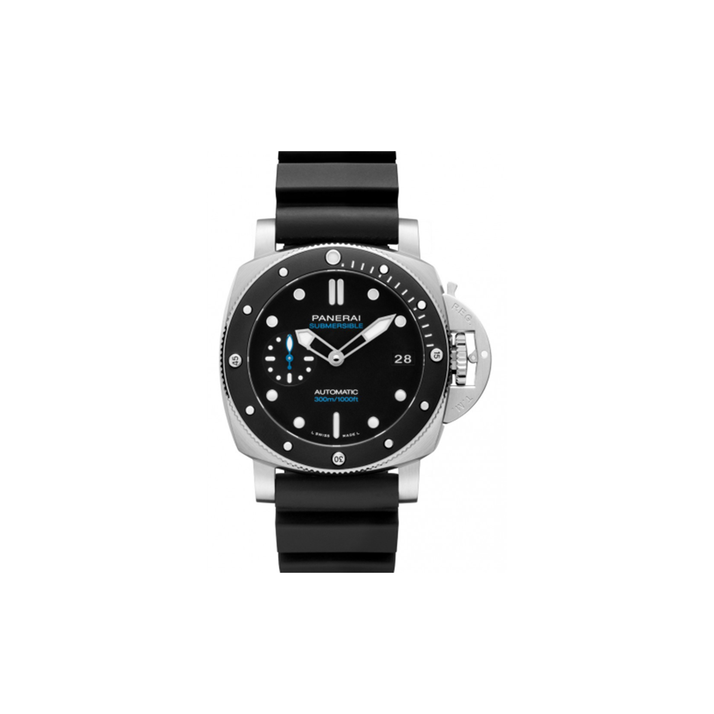 Pa*e*ai submersible automatic black dial 42 mm men''s watch pam00683