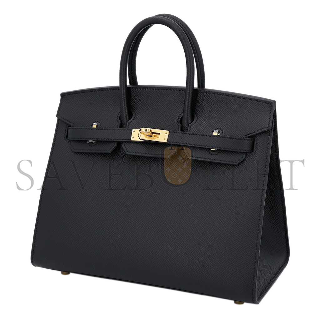 H**mes master birkin 40 noir black epsom leather gold buckle bag 454077 (40*30*21cm)