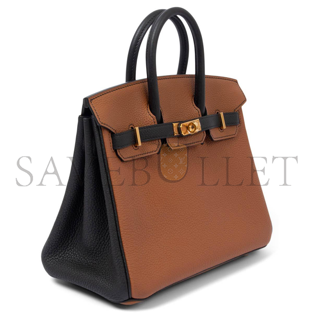 H**mes birkin 25 camel gold buckle bag 3649 (25*20*13cm)