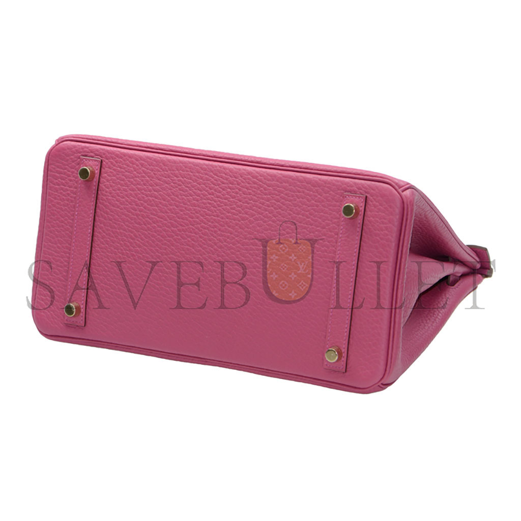 H**mes master birkin 25 togo leather pink bag bk25x9swcd (25*20*13cm)