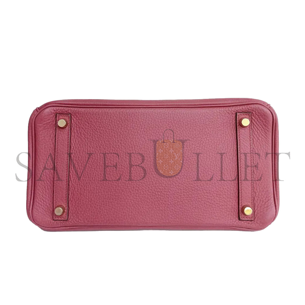 H**mes master birkin 30 togo leather pink gold buckle bag bk30k5fjgp (30*23*15cm)