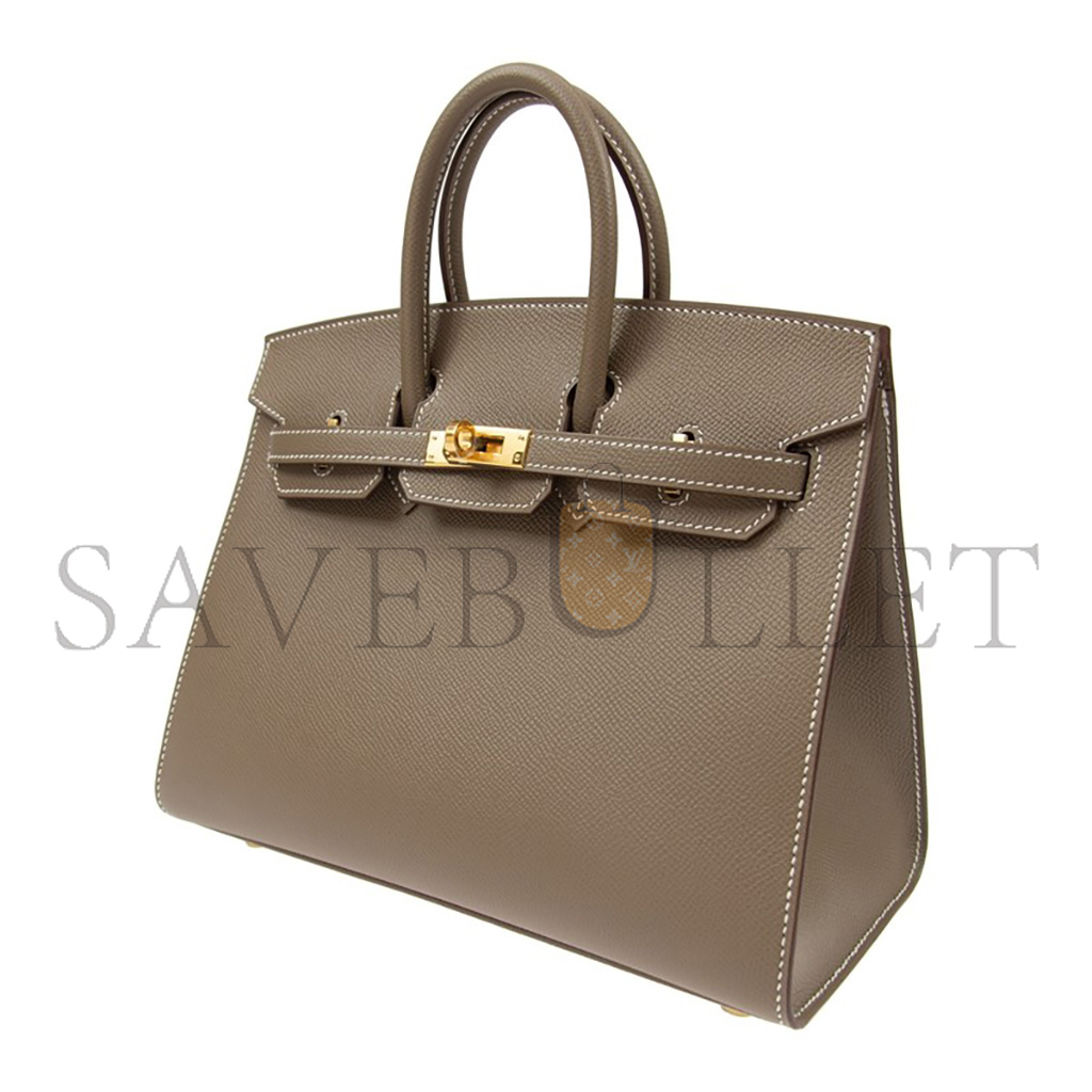 H**mes master birkin 30 togo leather elephant grey gold buckle bag bk2518epgpo (30*22*16cm)