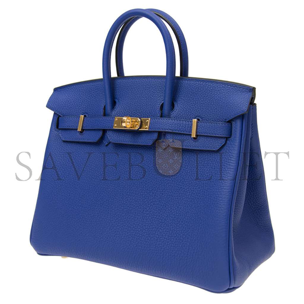H**mes master birkin 30 togo leather electric blue gold buckle bk257ttggp (30*23*15cm)