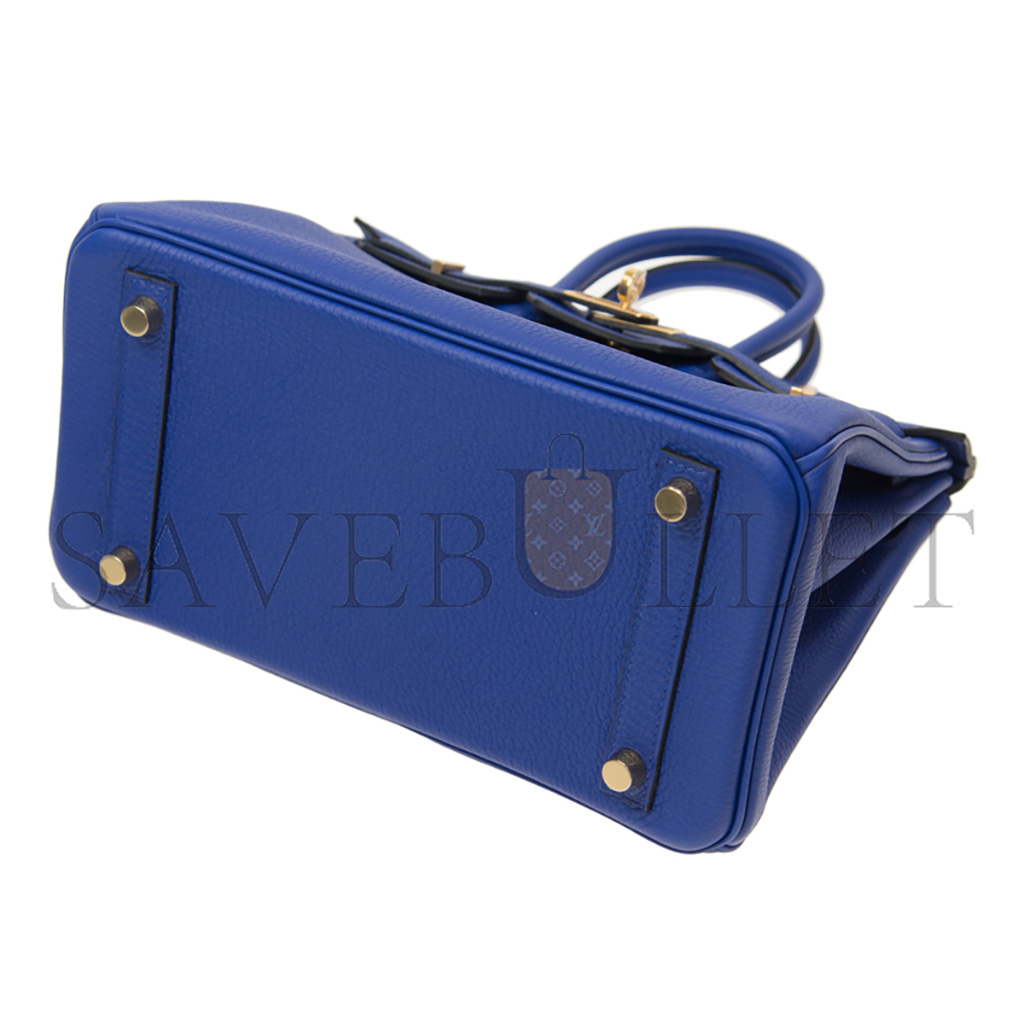 H**mes master birkin 30 togo leather electric blue gold buckle bk257ttggp (30*23*15cm)