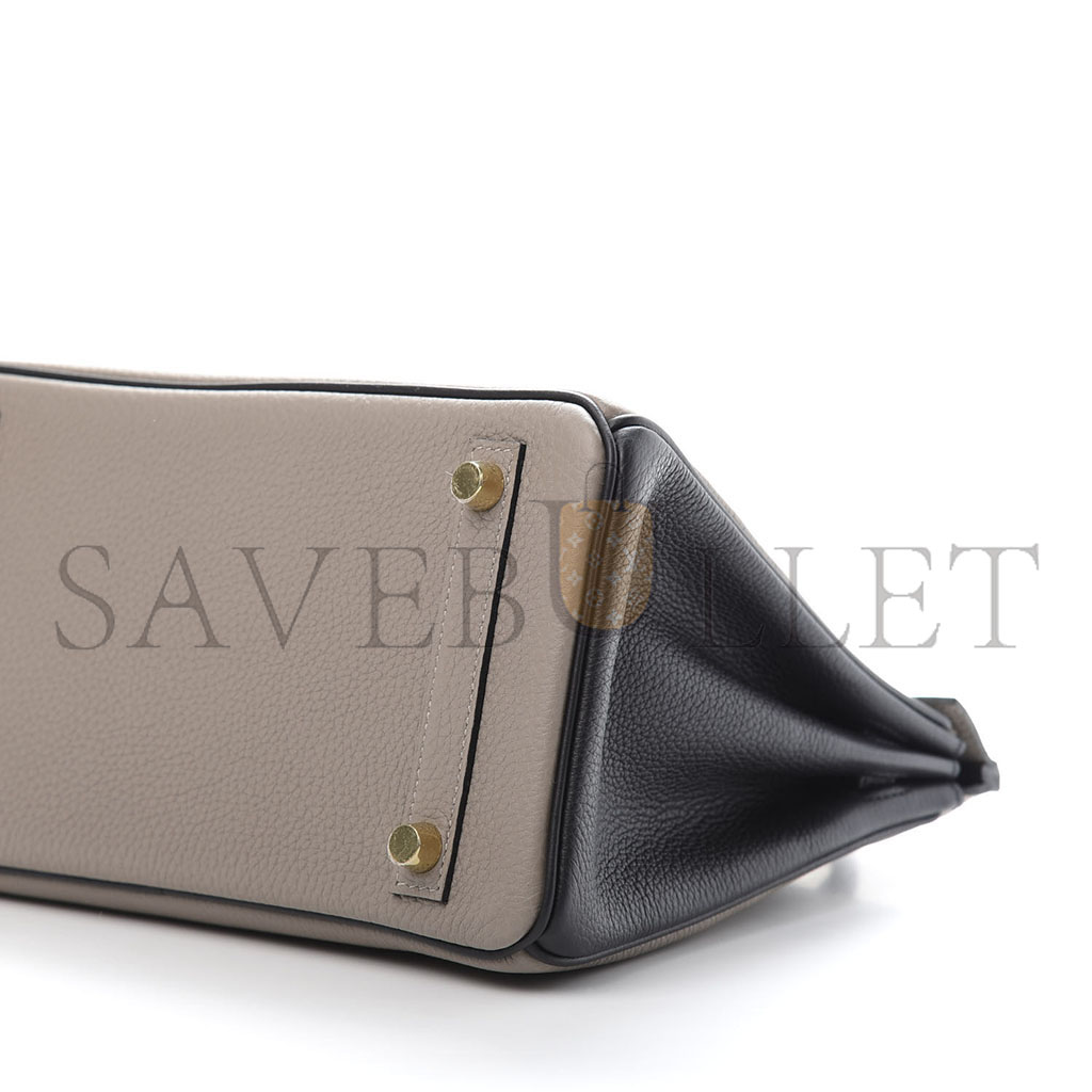 H**mes birkin 30 togo leather turtledove gray gold buckle bag 645269 (30*23*15cm)