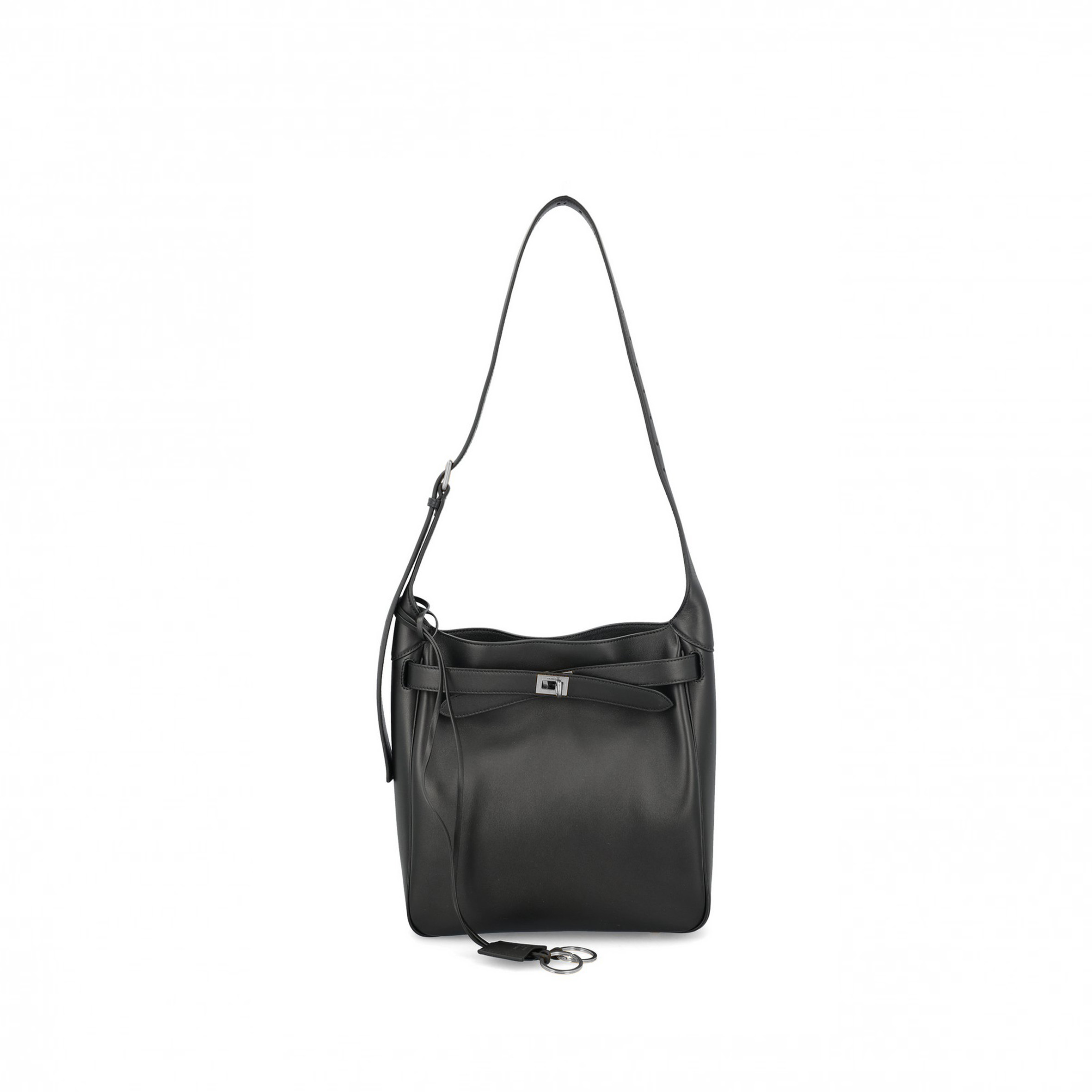 Ba*len*cia*ga bel air small hobo bag black smooth calfskin 8110182abav1000 (26.9*25.9*9.9cm)
