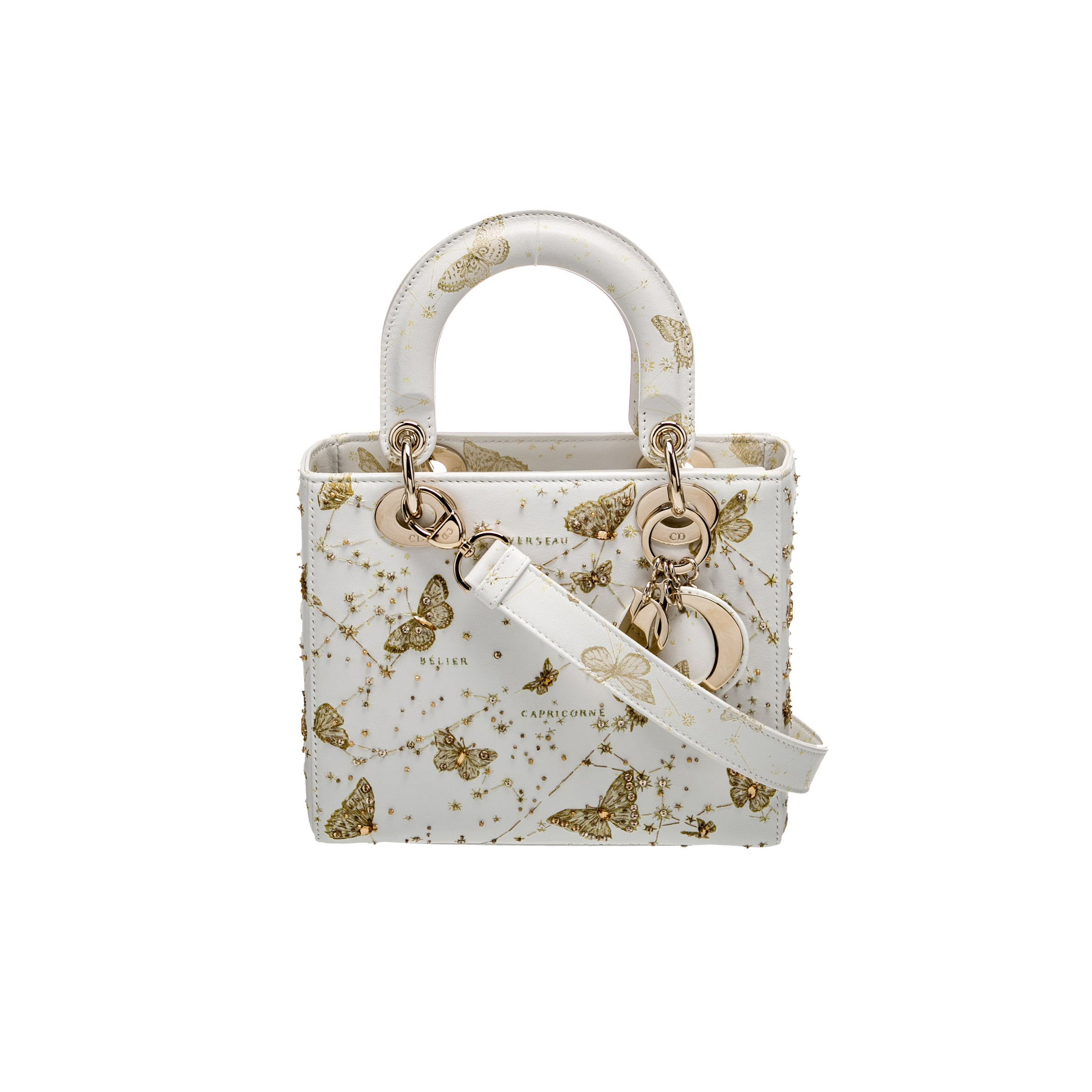 ch**an D*or leather top handle bag m0531obzy-m933 (20*17.5*7.5 cm)